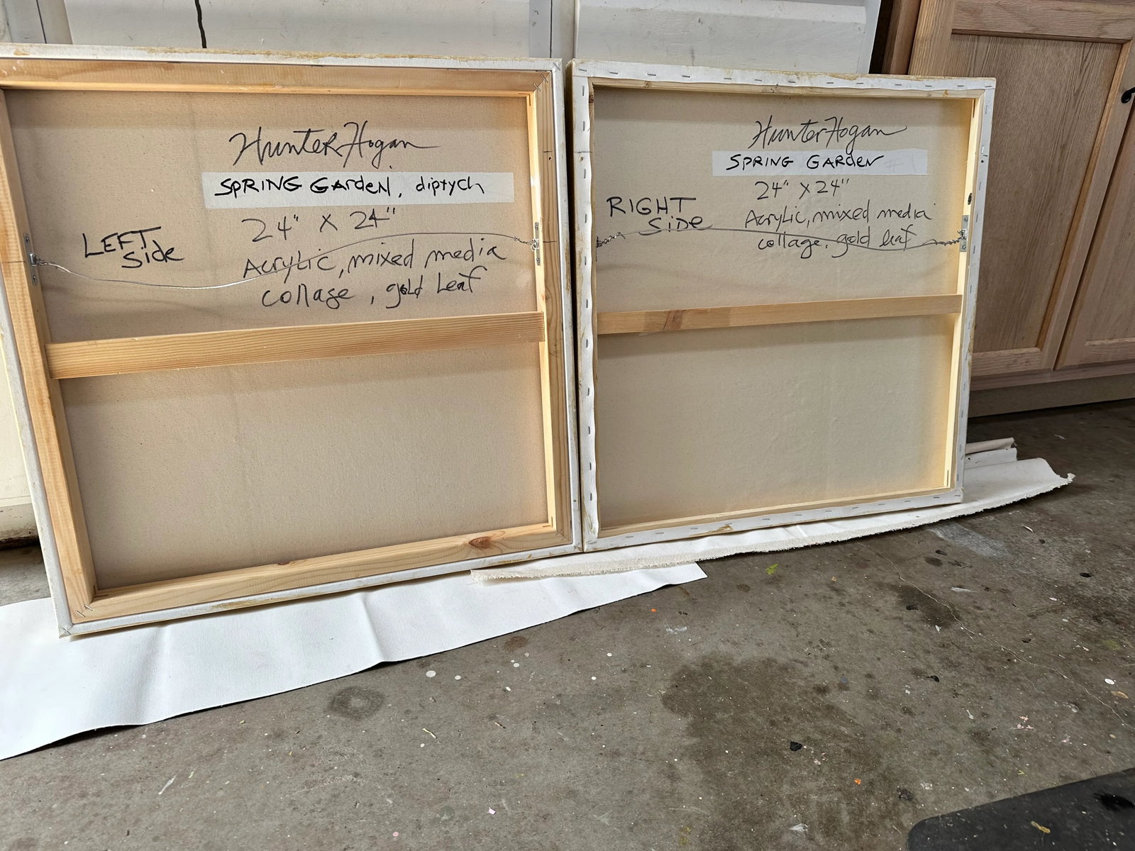 Spring Garden #1, Diptych, 24"x48" - 3