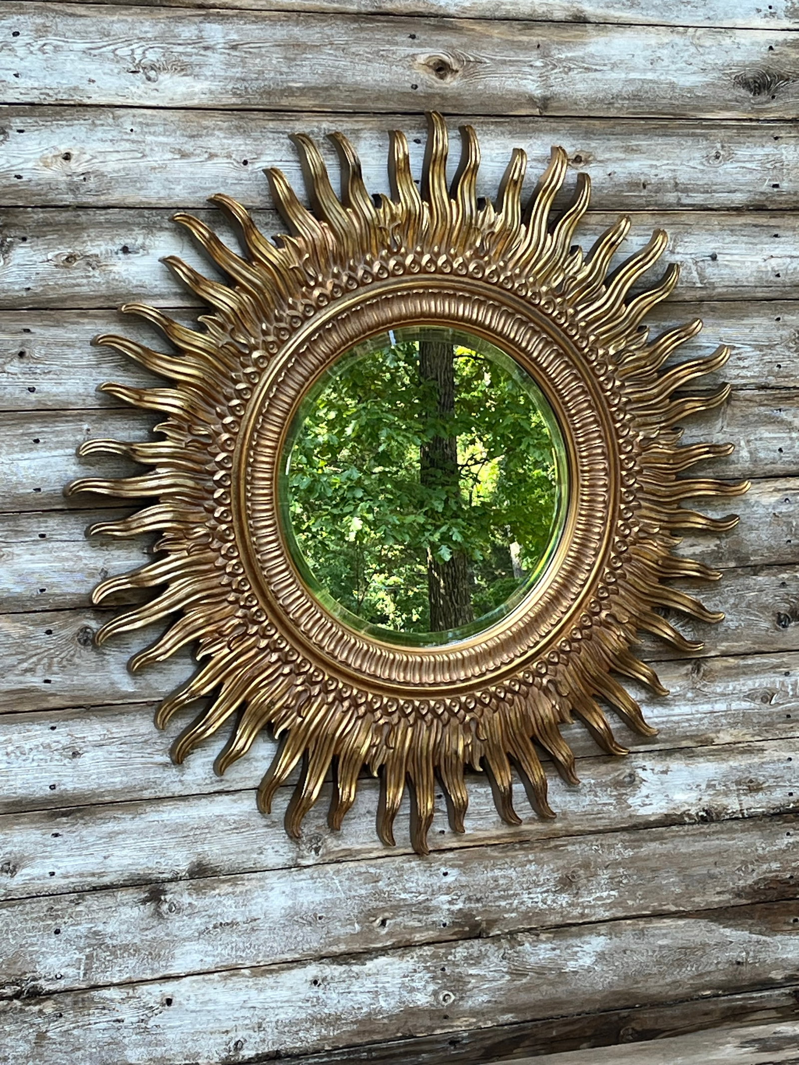 La Barge Golden Sunburst Mid-Century Mirror - 2