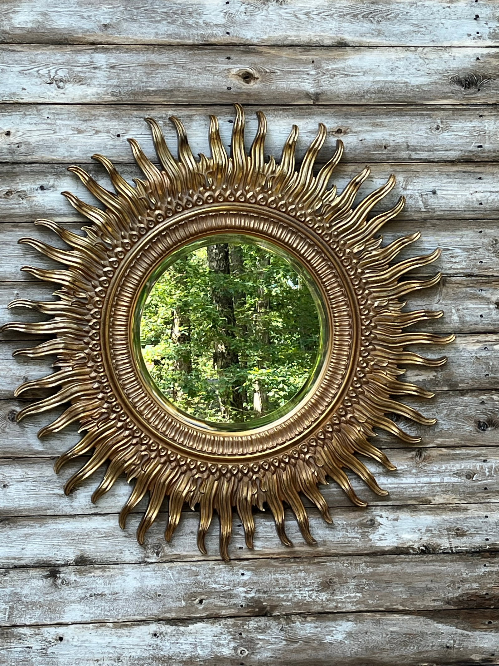 La Barge Golden Sunburst Mid-Century Mirror - 3