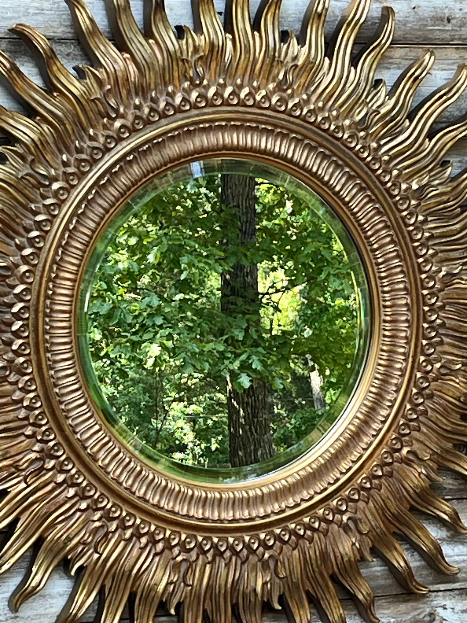 La Barge Golden Sunburst Mid-Century Mirror - 4