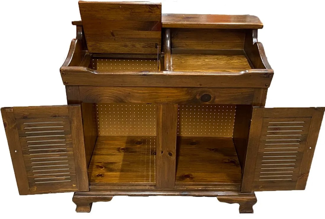 Ethan Allen Antiqued Pine Old Tavern Dry Sink Buffet - 2