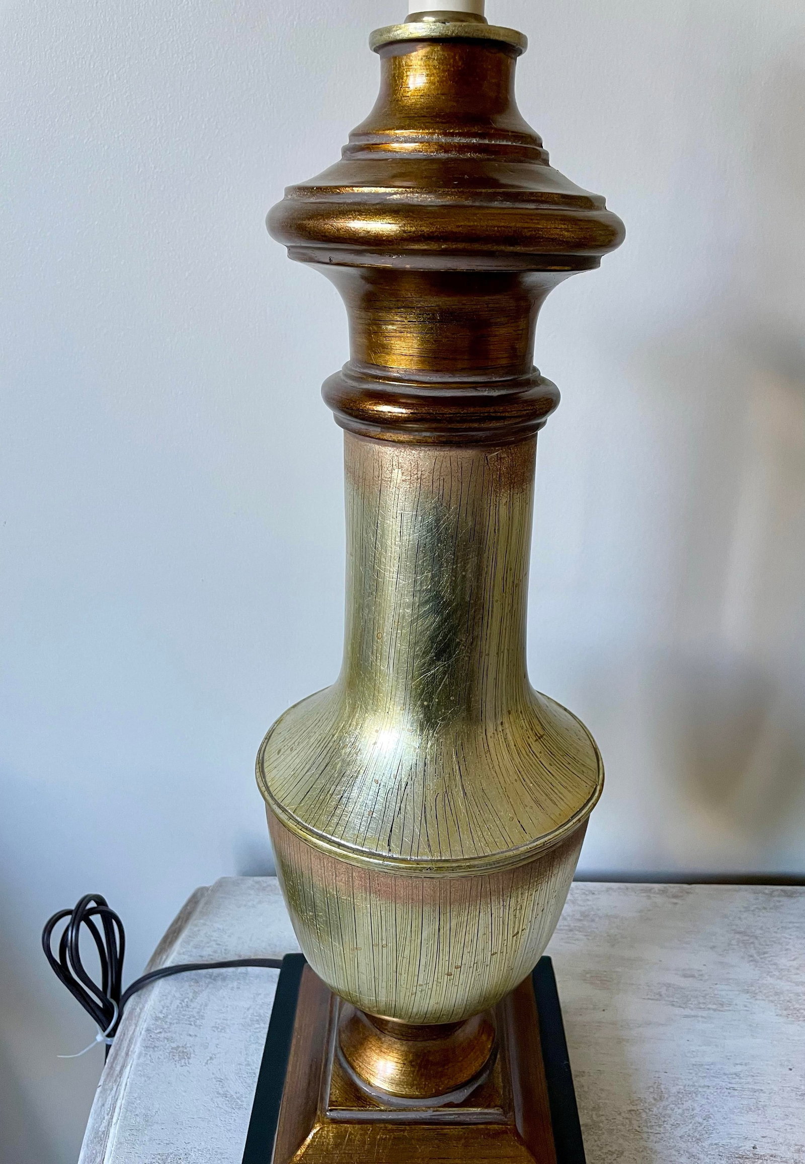 Pair of Uttermost Metallic Urn-Style Lamps - 2