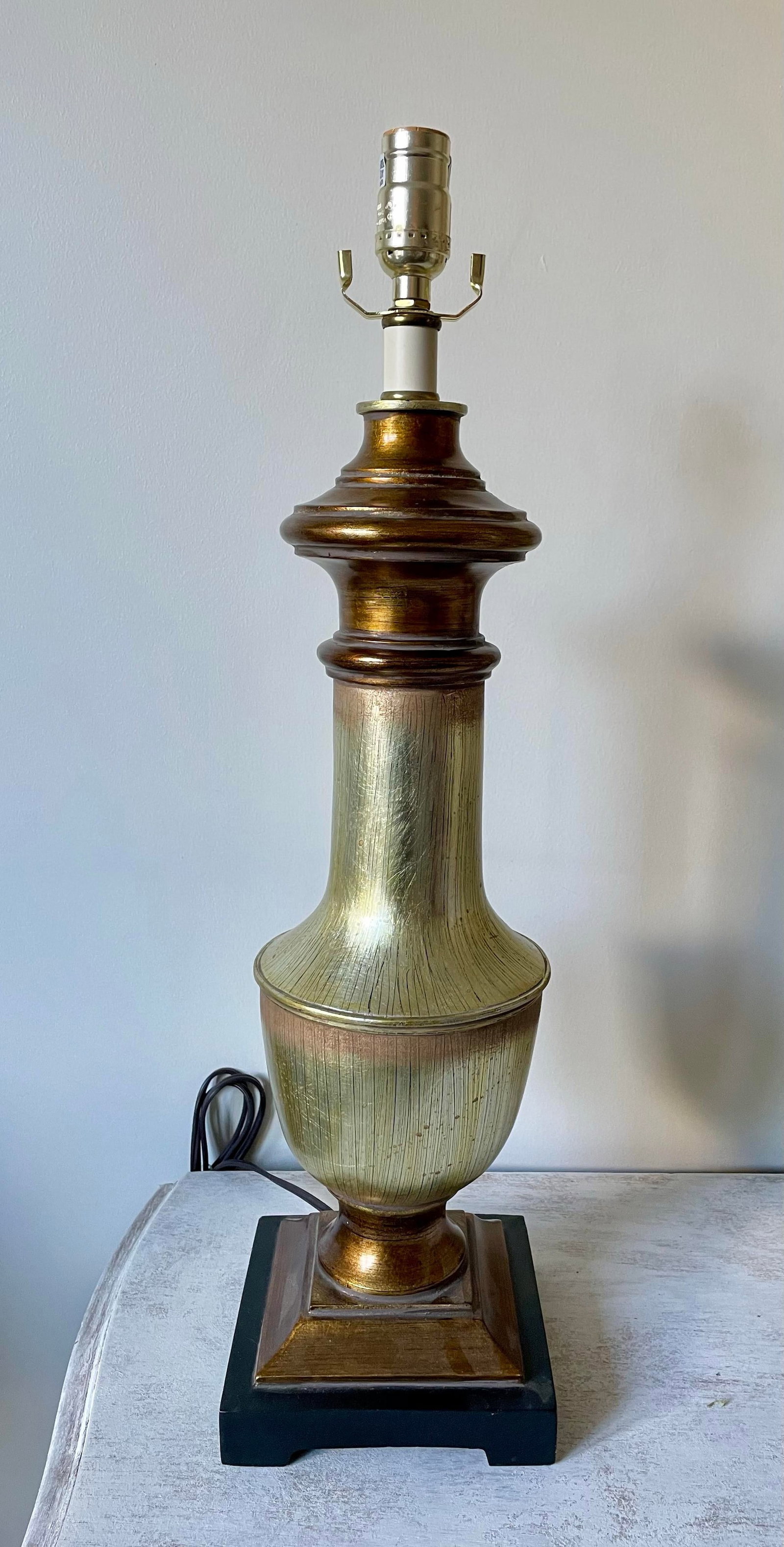 Pair of Uttermost Metallic Urn-Style Lamps - 3
