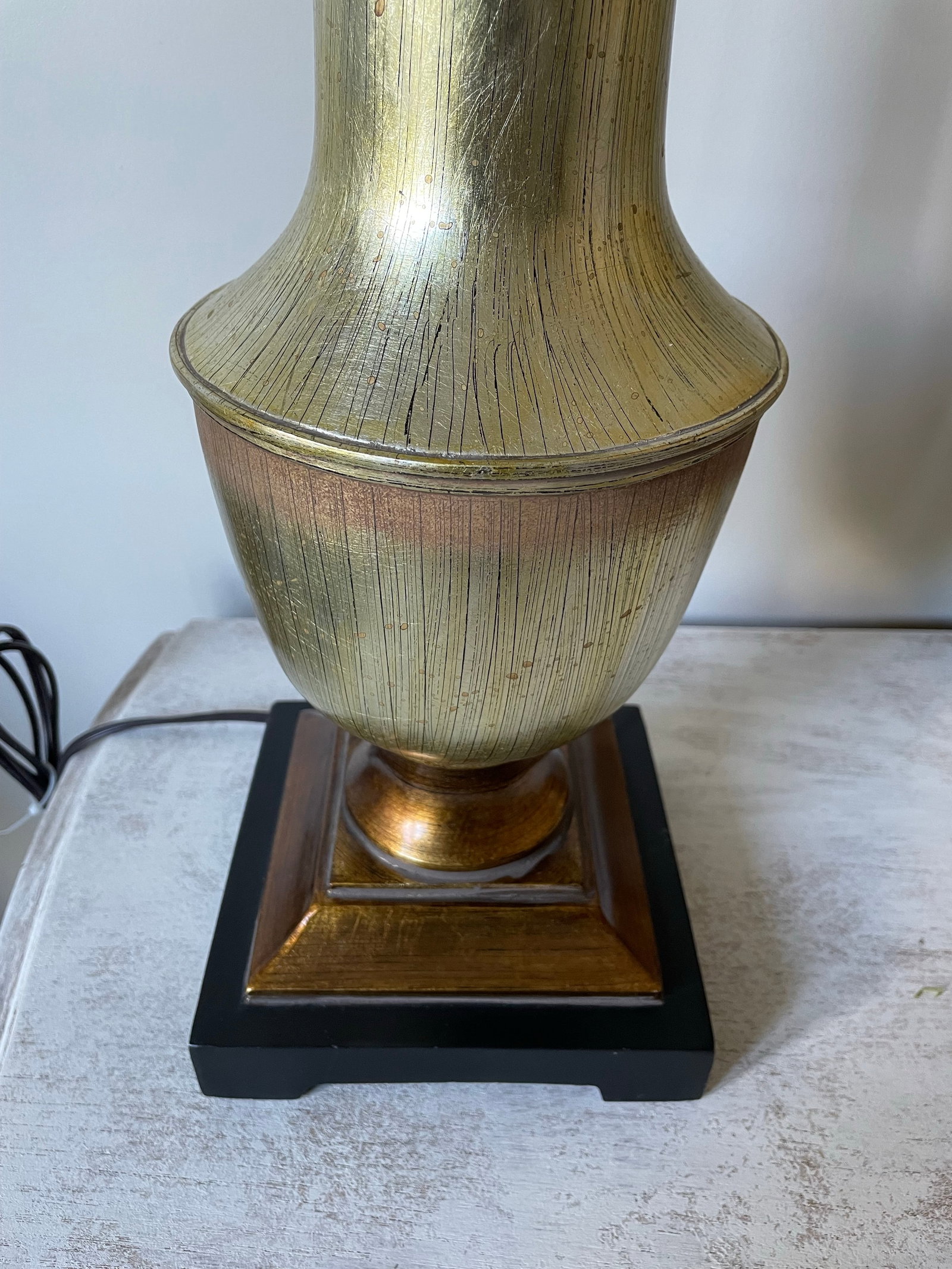Pair of Uttermost Metallic Urn-Style Lamps - 4