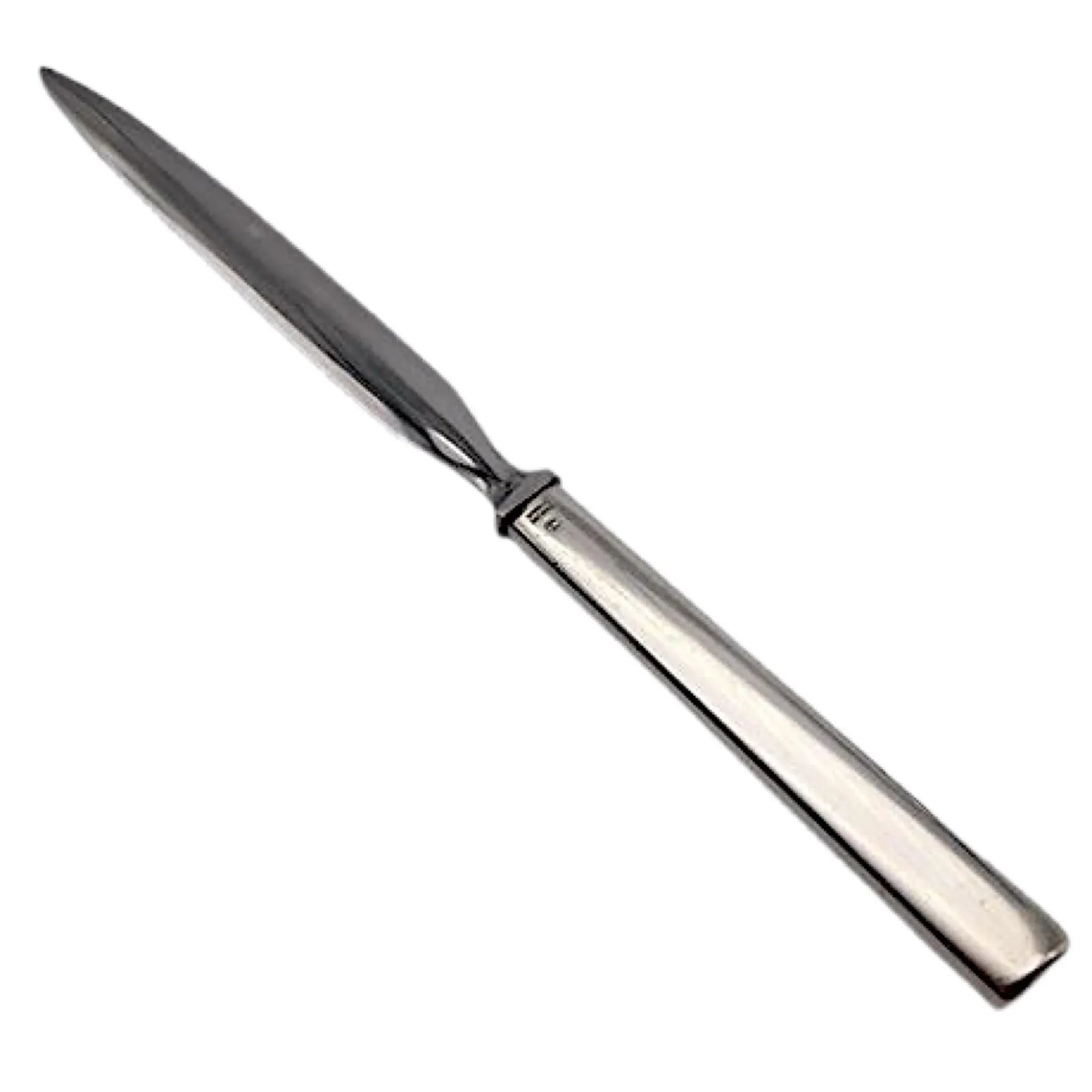 Georg Jensen Denmark Sterling Silver Handle Stainless Blade Letter Opener 8-3/8" - 2