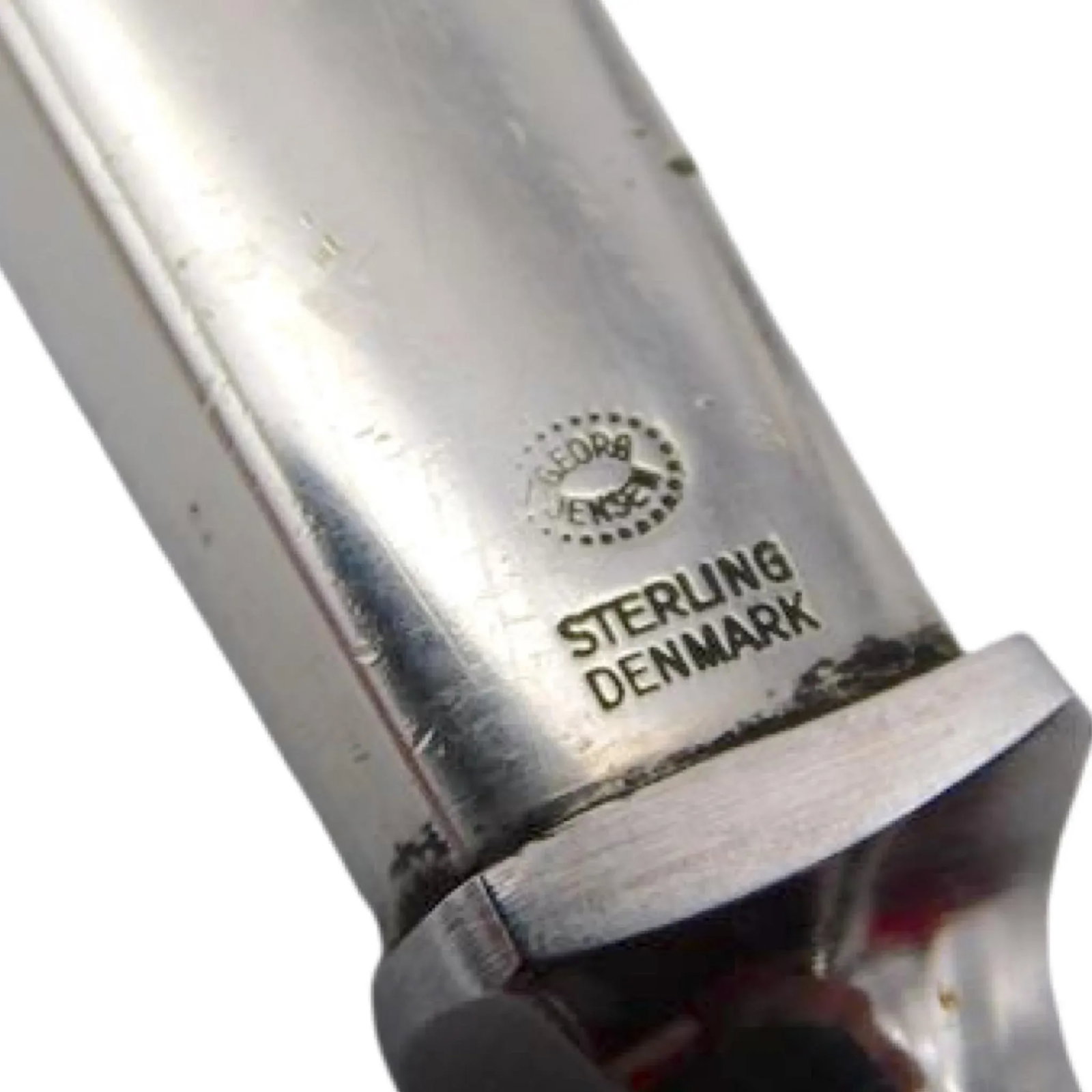 Georg Jensen Denmark Sterling Silver Handle Stainless Blade Letter Opener 8-3/8" - 3