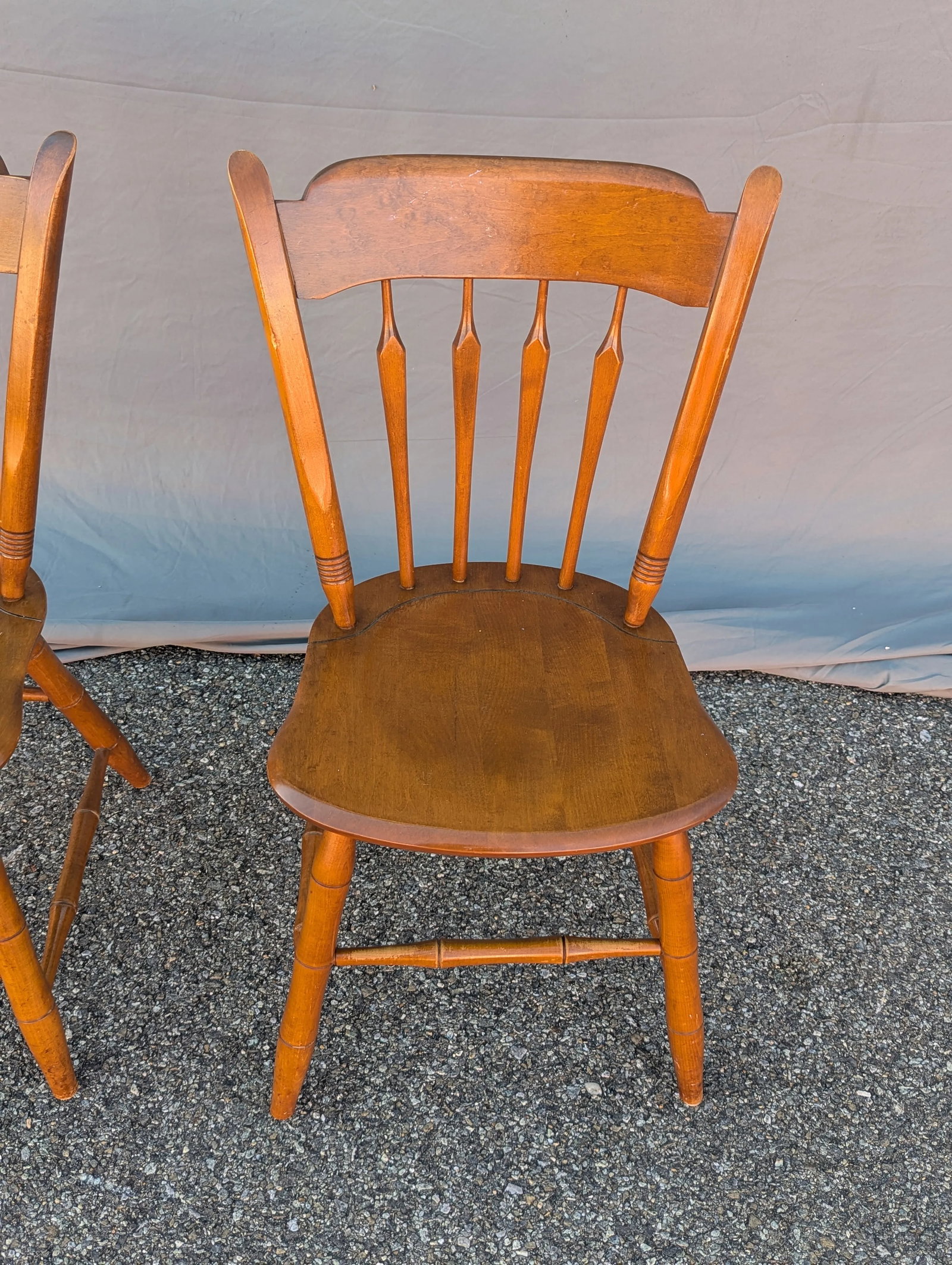 Vintage Ethan Allen Side Chairs - A Pair - 2