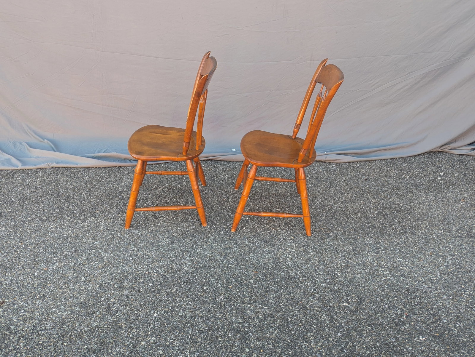 Vintage Ethan Allen Side Chairs - A Pair - 3