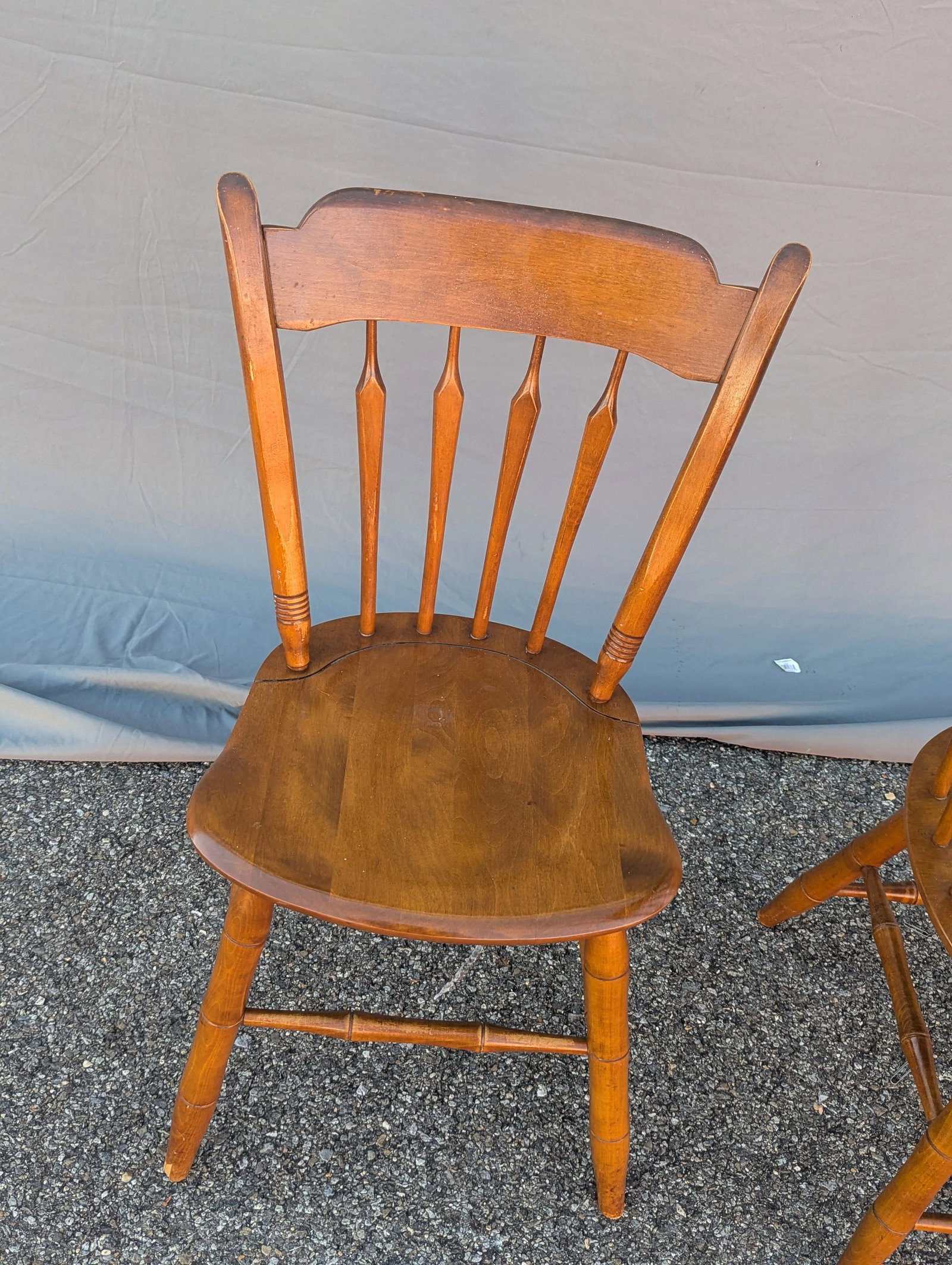 Vintage Ethan Allen Side Chairs - A Pair - 4