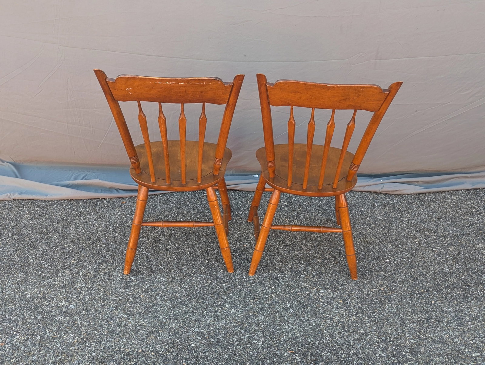 Vintage Ethan Allen Side Chairs - A Pair - 5