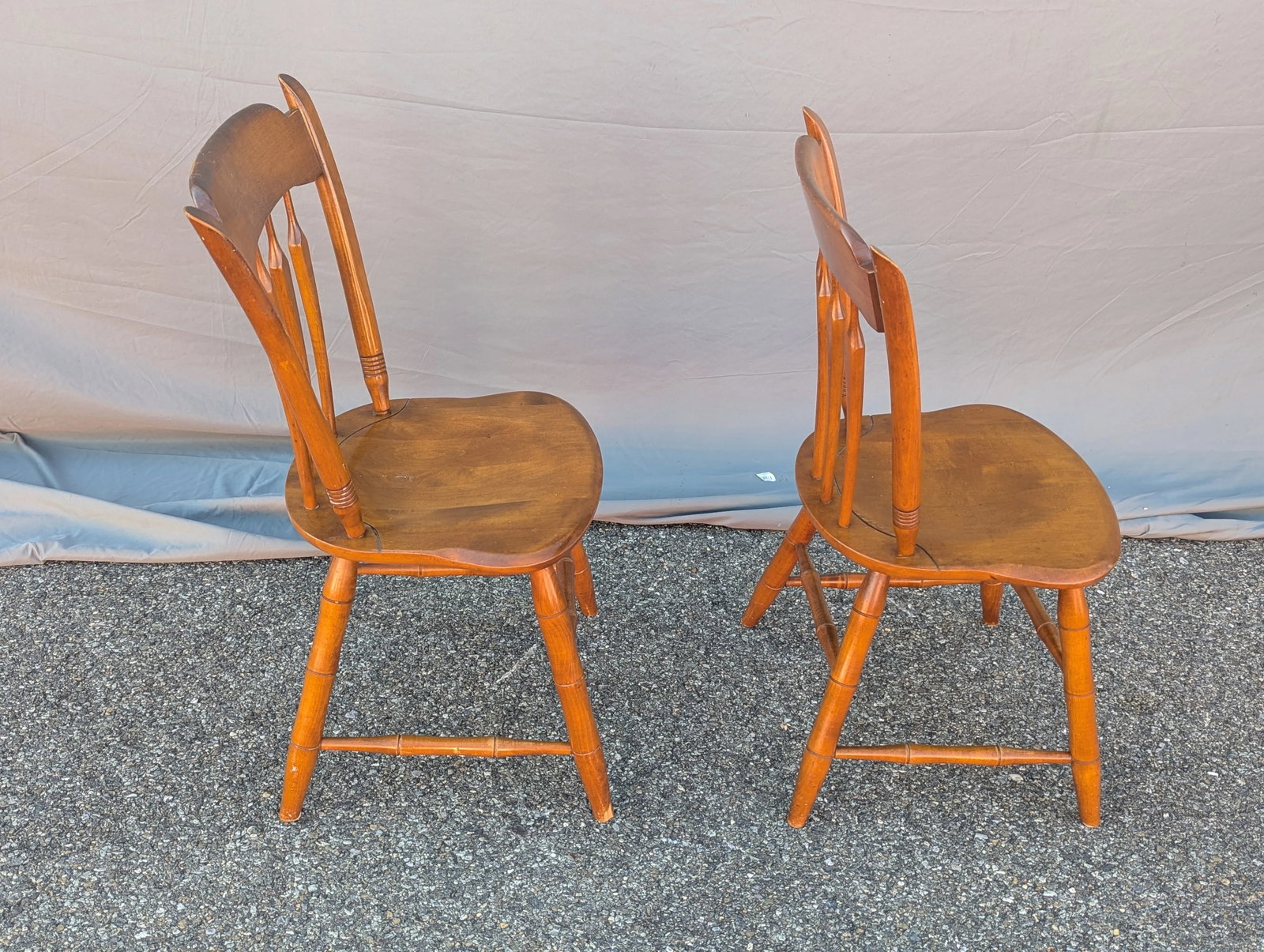 Vintage Ethan Allen Side Chairs - A Pair - 6