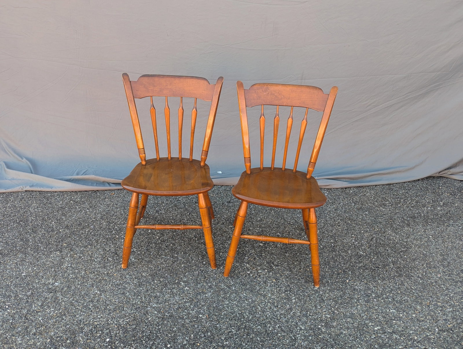 Vintage Ethan Allen Side Chairs - A Pair - 8