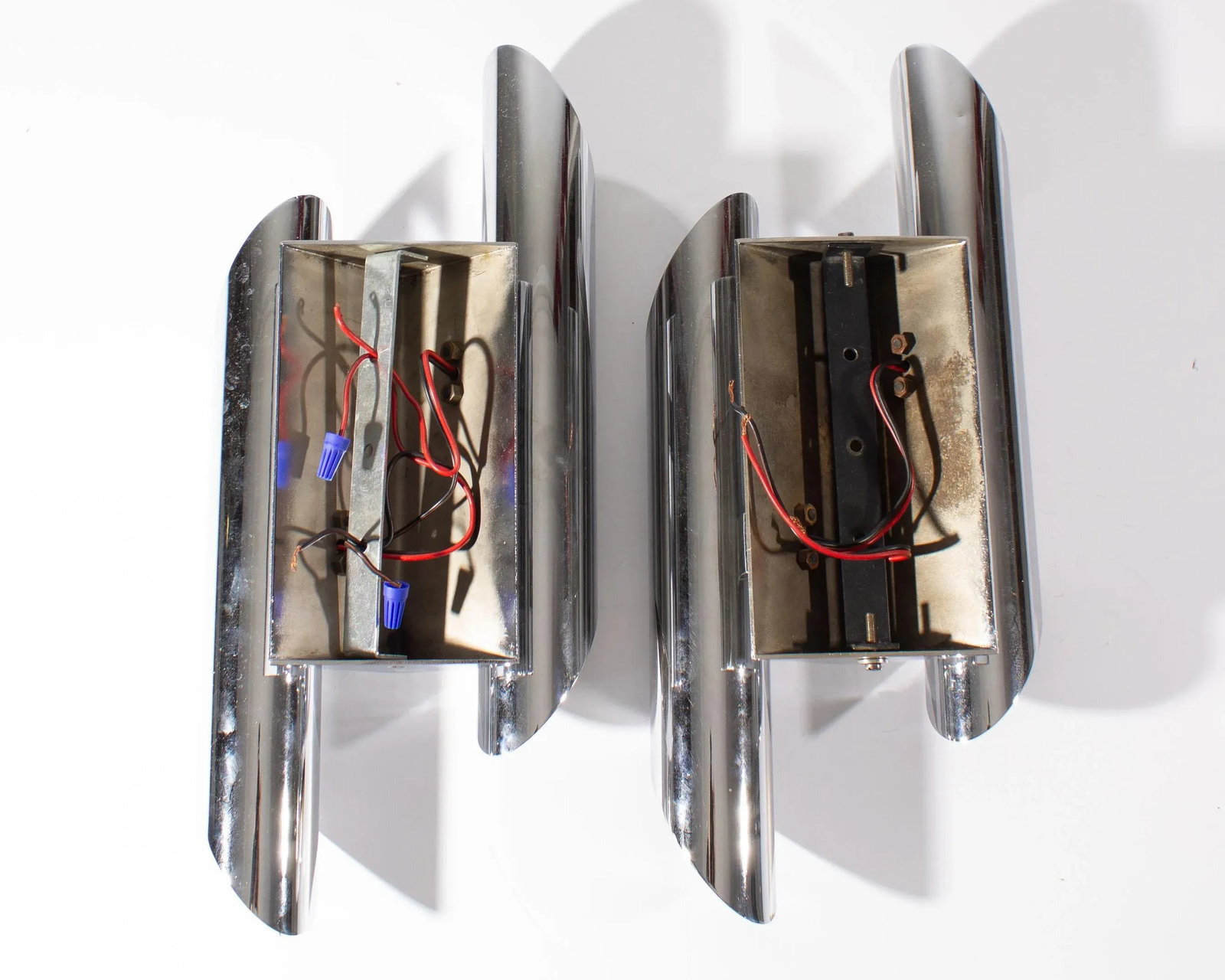 Gianni Celada Fontana Arte Chrome Sconces - 5