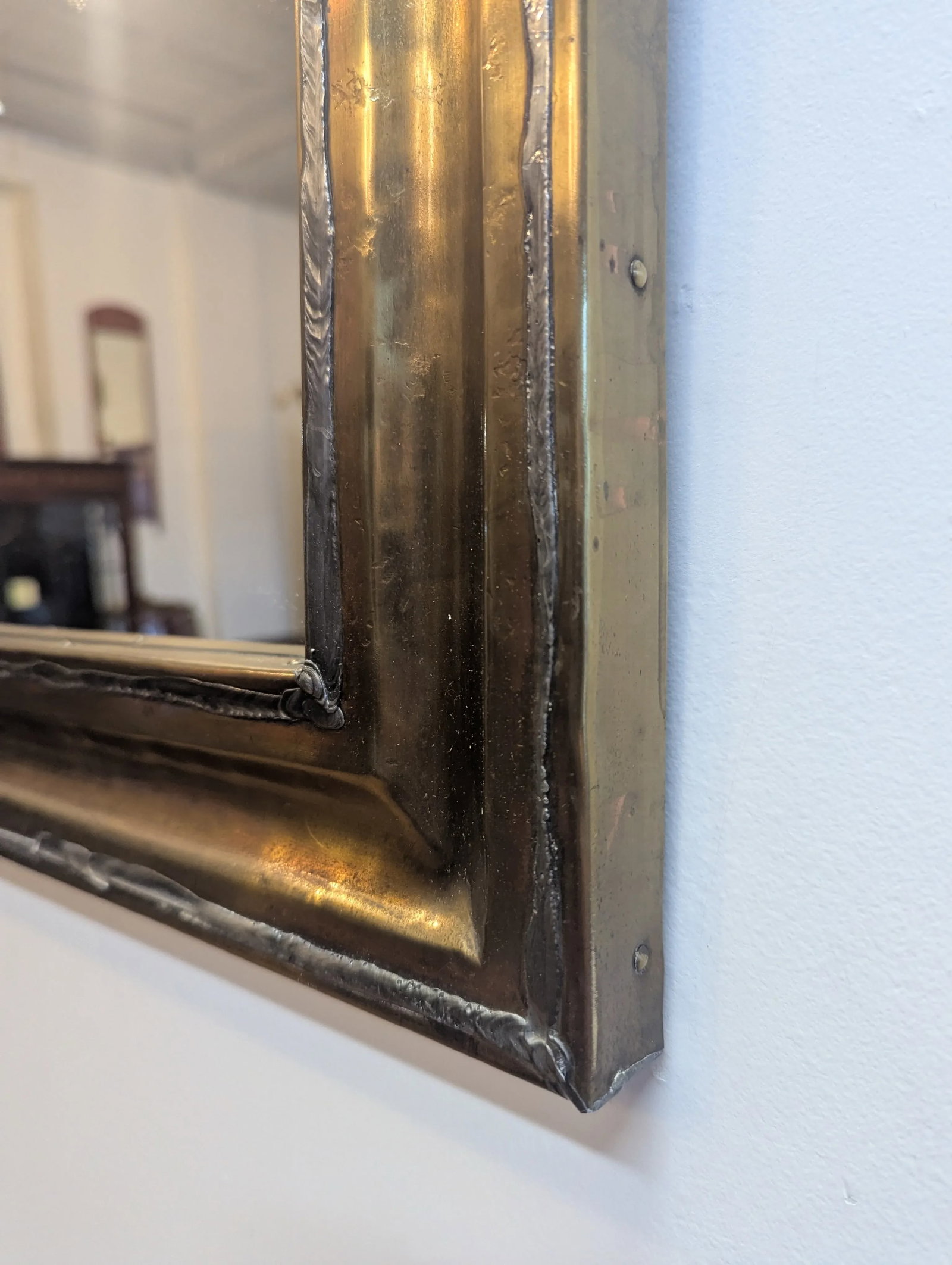 French Brutalist Mid Century Mirror - 3