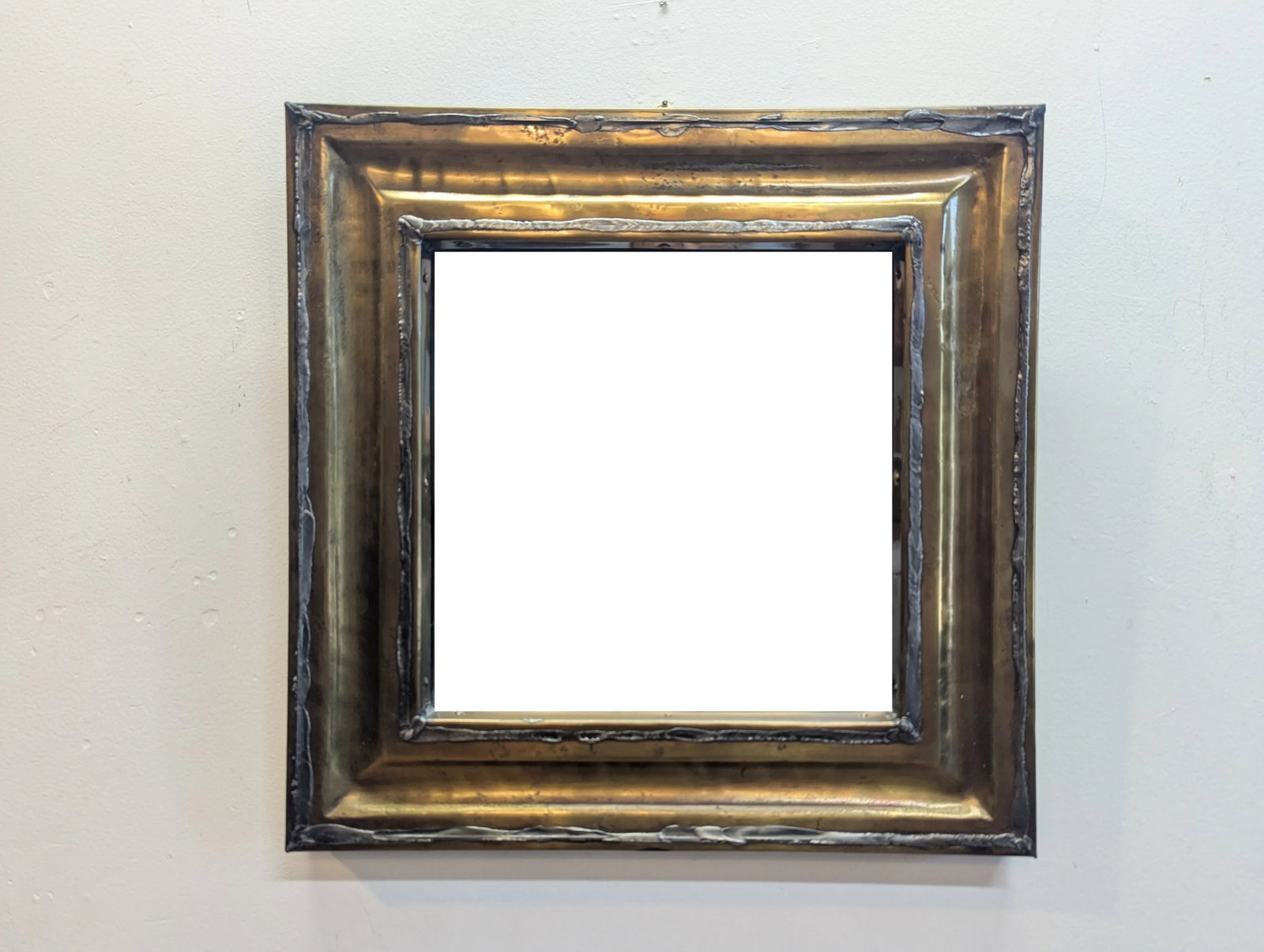 French Brutalist Mid Century Mirror - 4