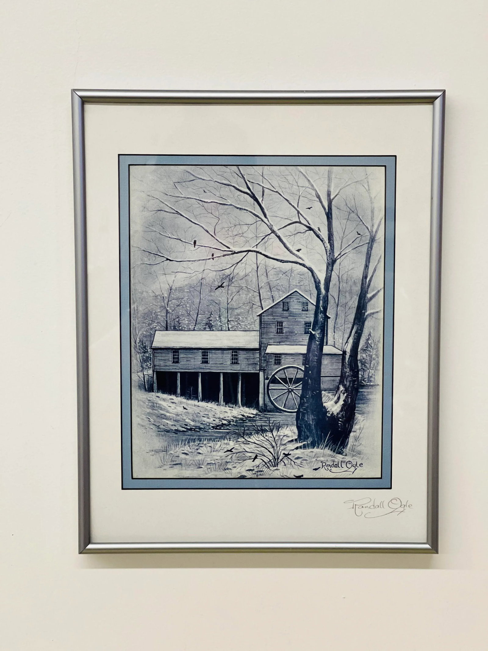 Late 20th Century "Pigeon Forge Mill" Original Print by Randall Ogle, Framed - 5