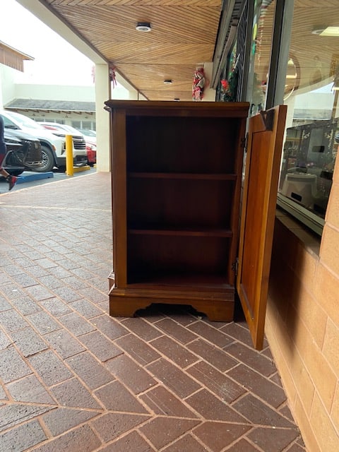 1980s Ethan Allen Entertainment Cabinet Burlwood - 4