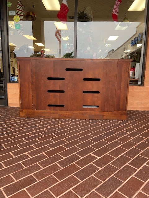 1980s Ethan Allen Entertainment Cabinet Burlwood - 6