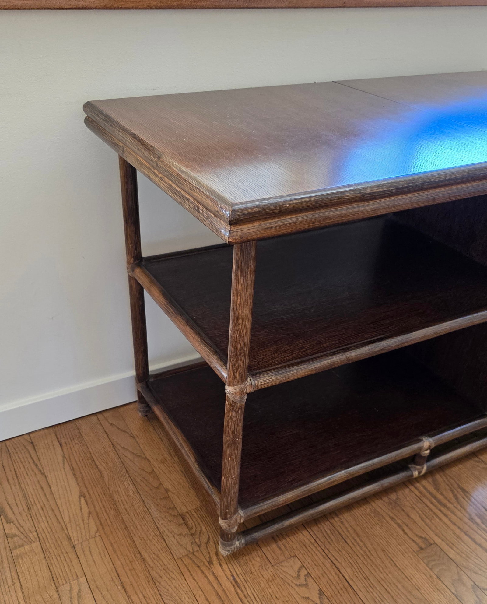 MCM 70's Era McGuire Faux Bamboo Bar Cart - 4