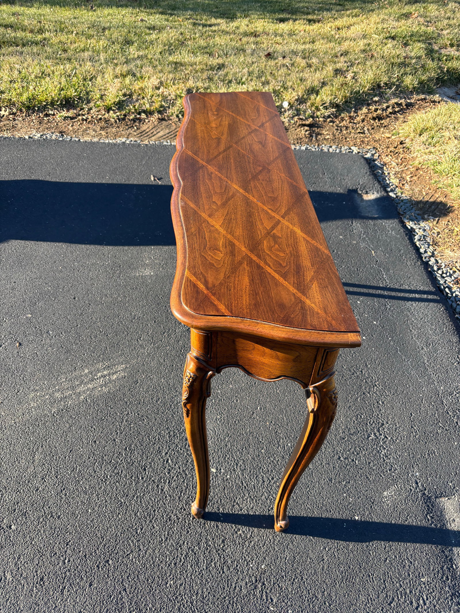 1970s Thomasville Sofa Console Table - 2