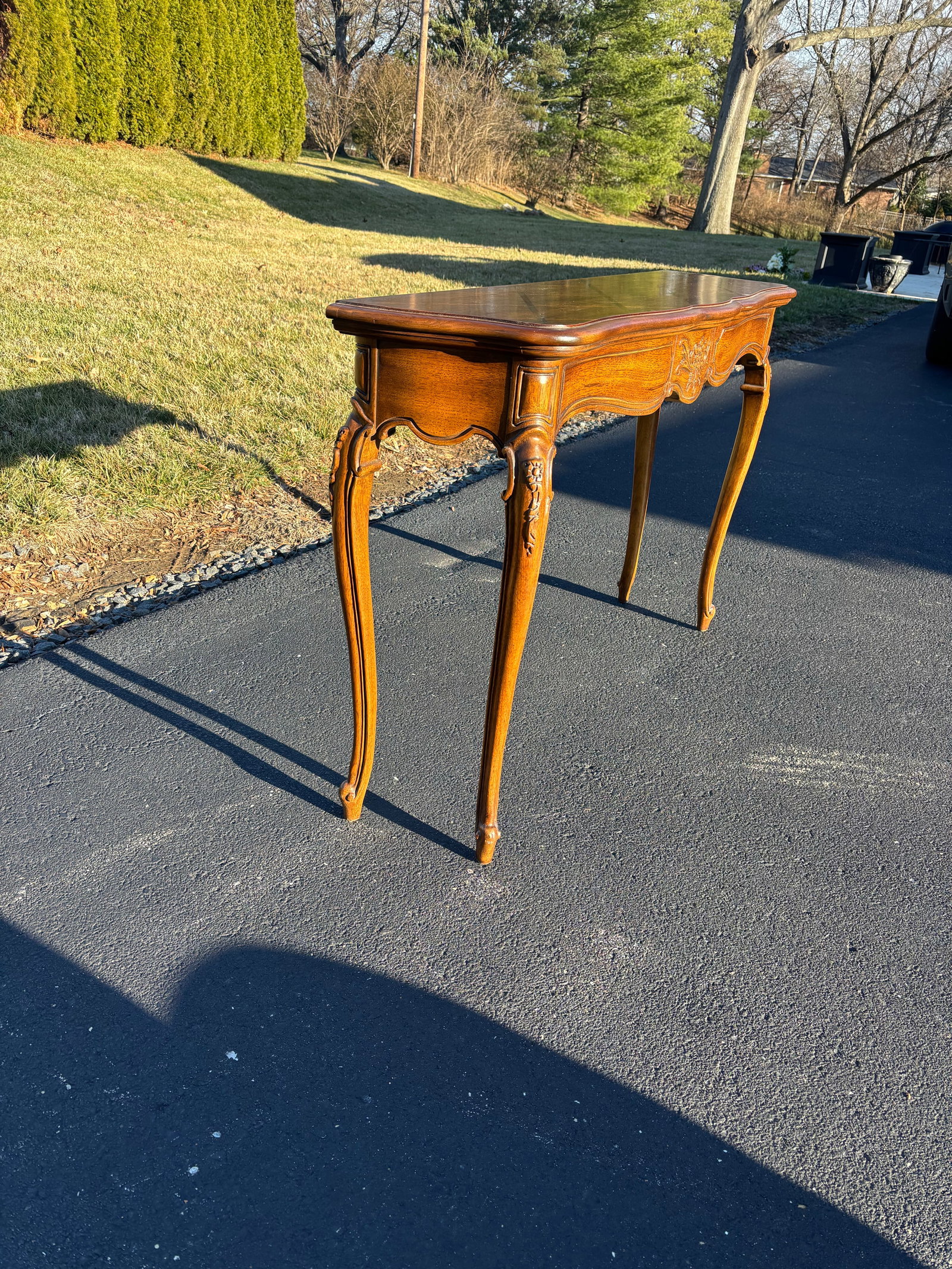 1970s Thomasville Sofa Console Table - 4