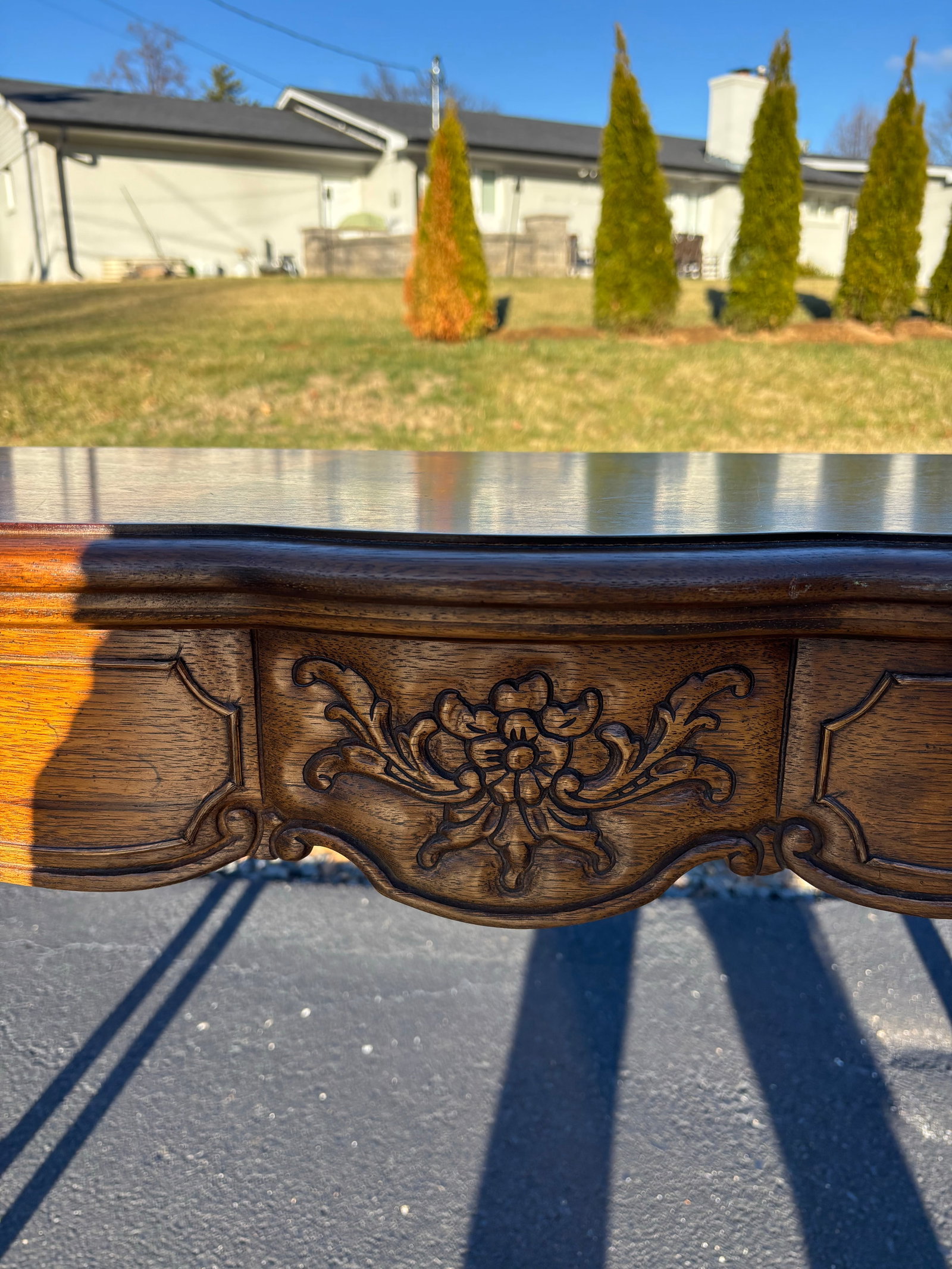 1970s Thomasville Sofa Console Table - 5