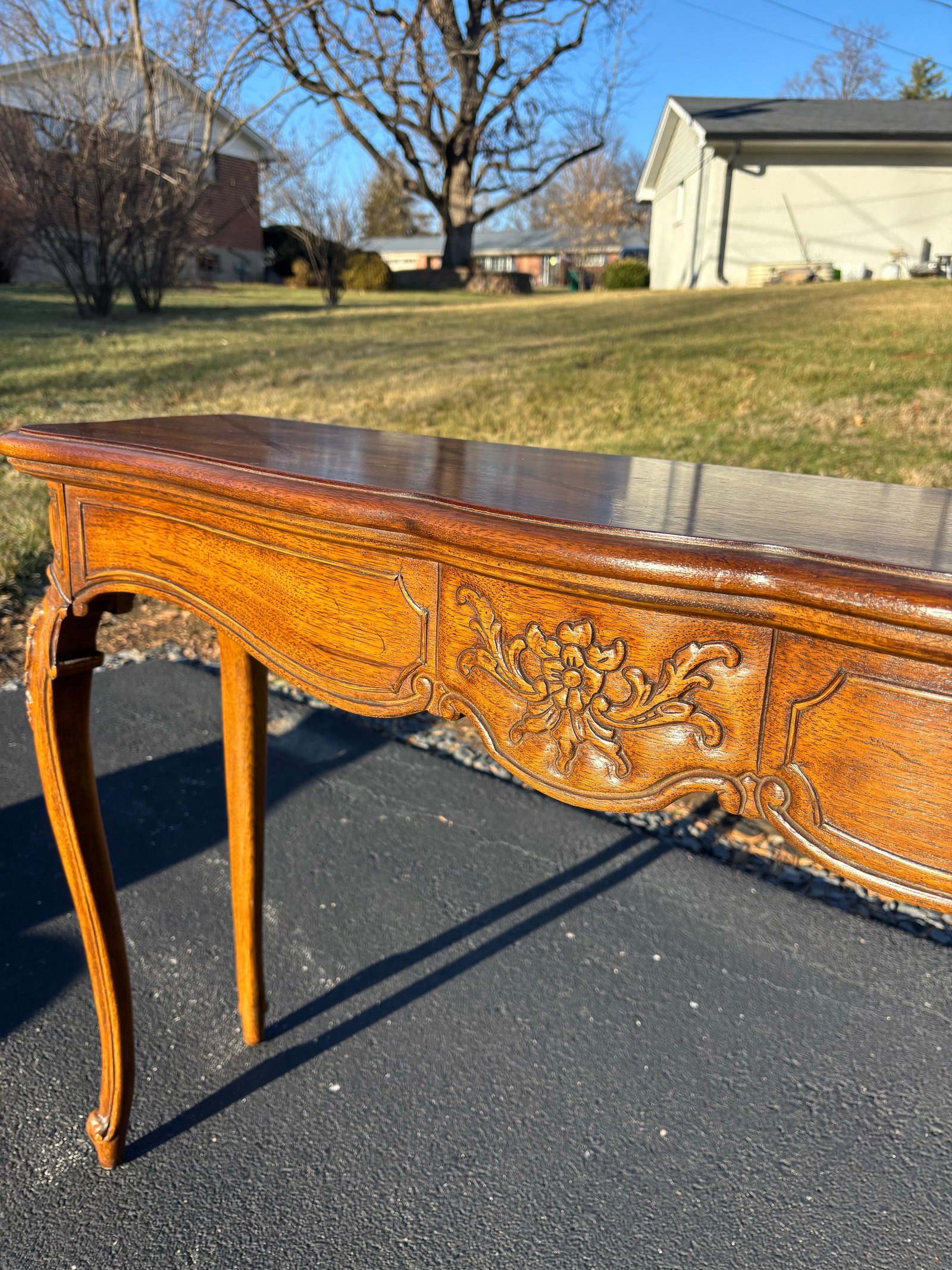 1970s Thomasville Sofa Console Table - 6