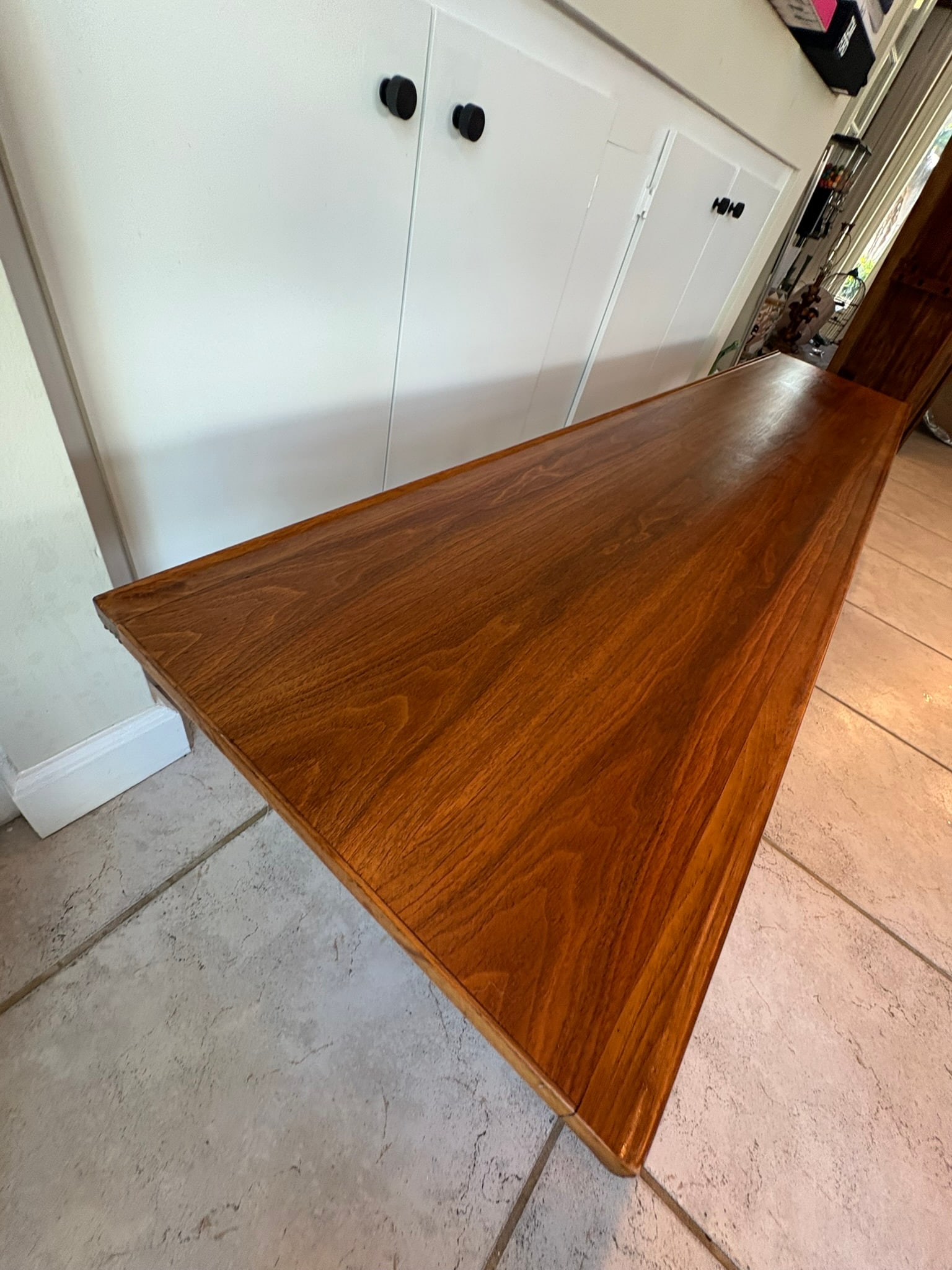Vintage Mid Century Modern Drexel Declaration Solid Walnut Bench / Coffee Table by Kipp Stewart - 11