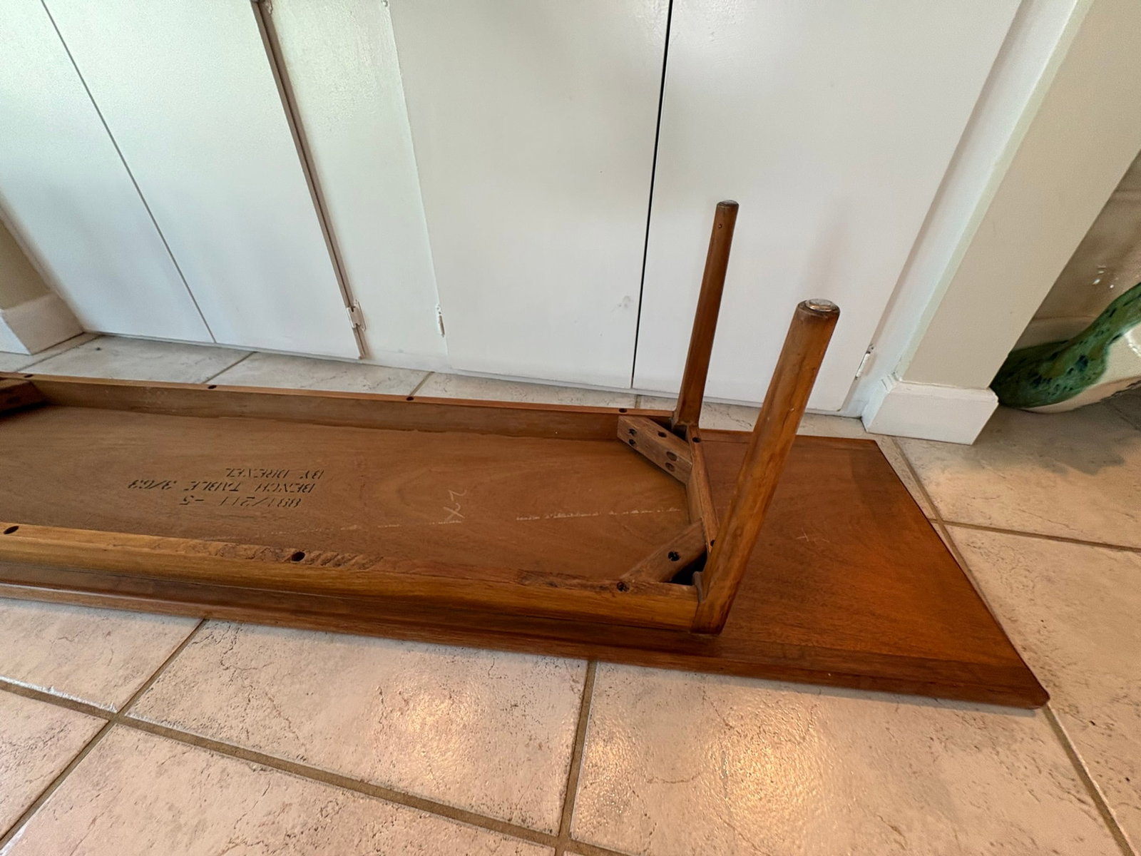 Vintage Mid Century Modern Drexel Declaration Solid Walnut Bench / Coffee Table by Kipp Stewart - 12