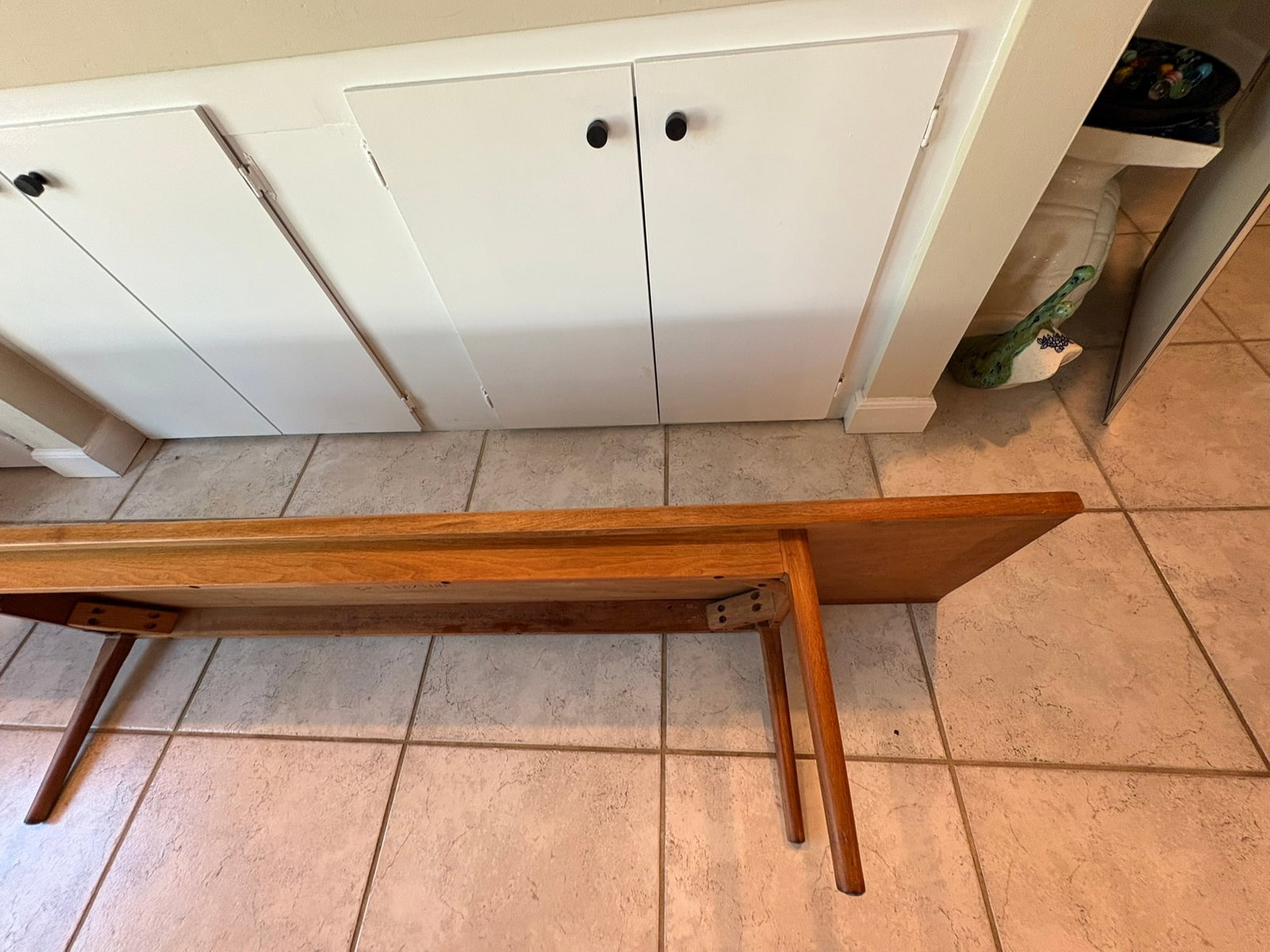 Vintage Mid Century Modern Drexel Declaration Solid Walnut Bench / Coffee Table by Kipp Stewart - 3