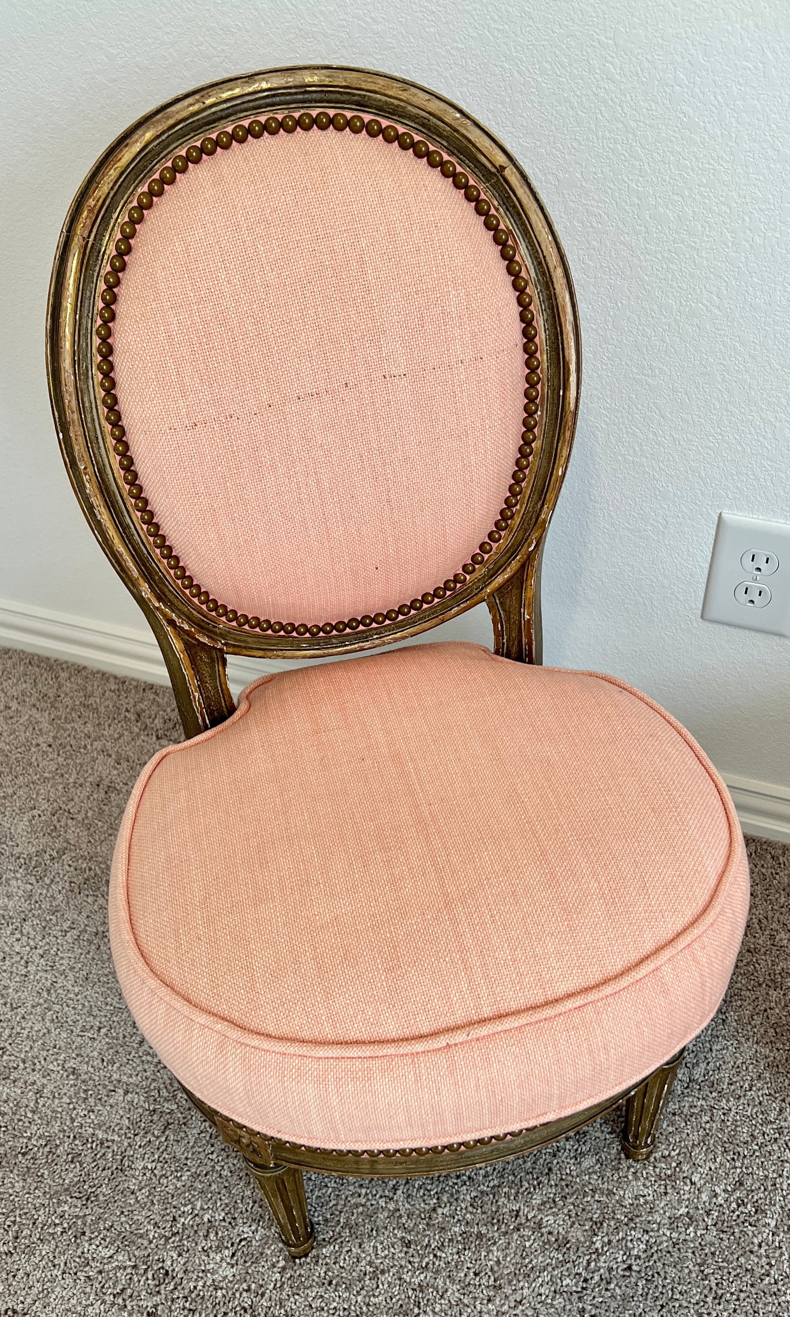 Antique Pair of French Louis XVI Parcel-Gilt Petite Boudoir Slipper Chairs - 3