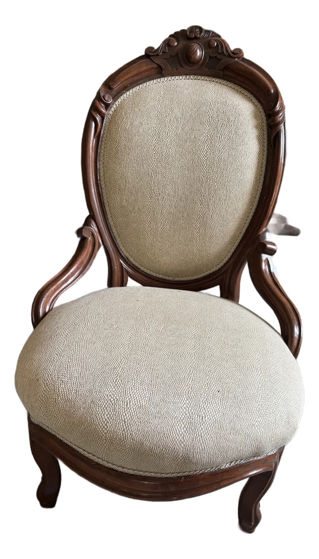 1920s Victorian-Style Parlor Chair (1 of 2)