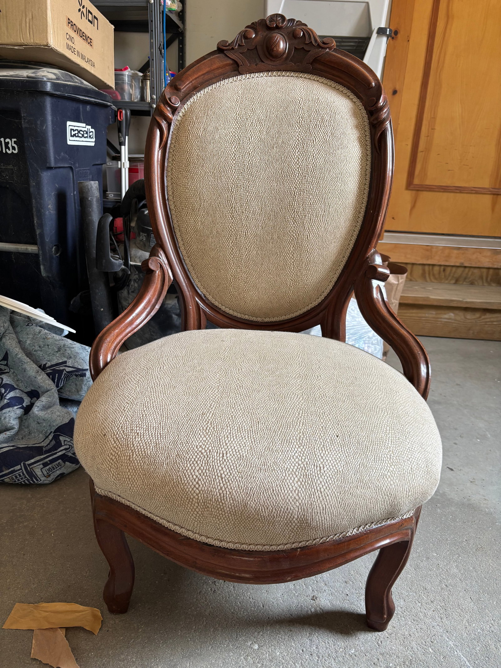 1920s Victorian-Style Parlor Chair - 2
