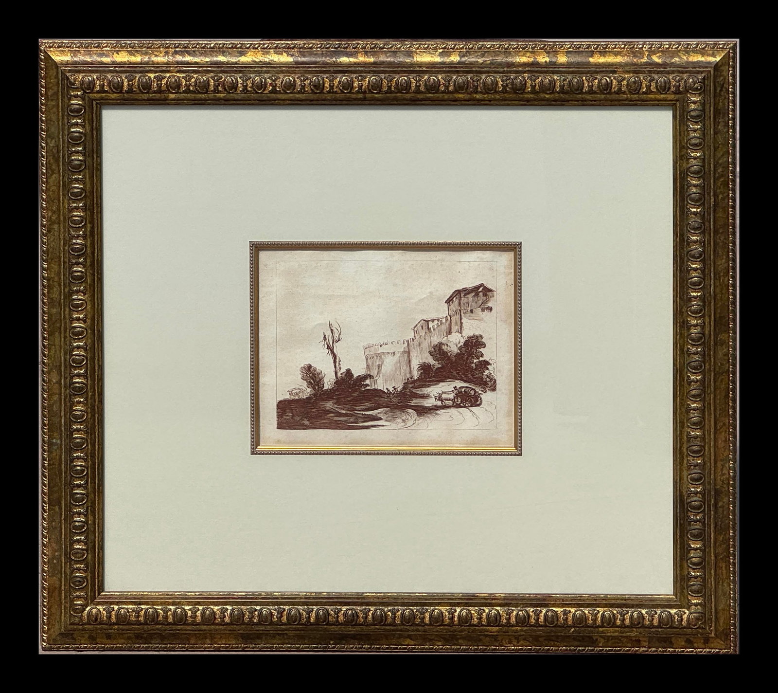 Pair of 18th-Century Italian Landscape Engravings After Guercino, James Basire, 1764 - 3
