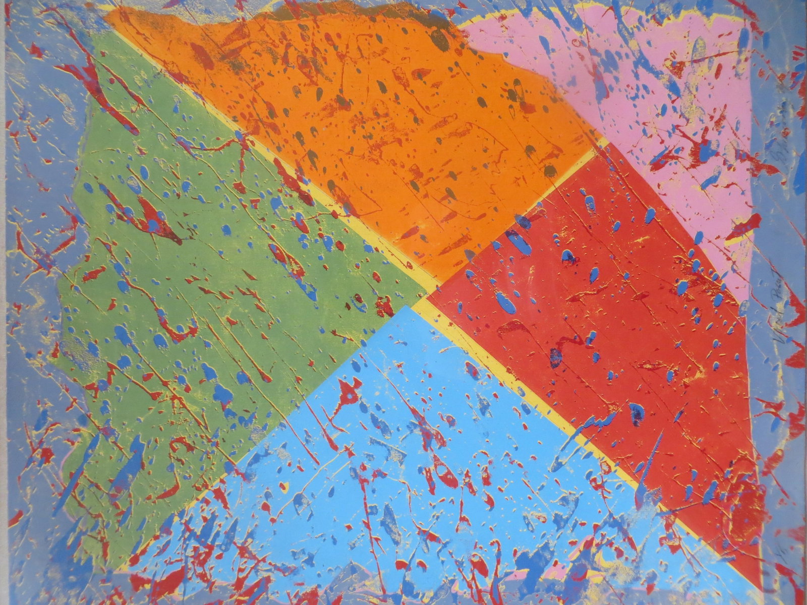 Abstract Lithograph After Gerald Lubensky Signed and Numbered 1/5 - 2