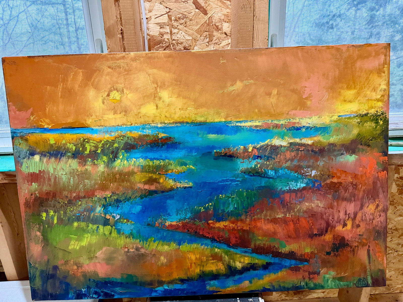 Contemporary "Scarborough Marsh" Painting - 2