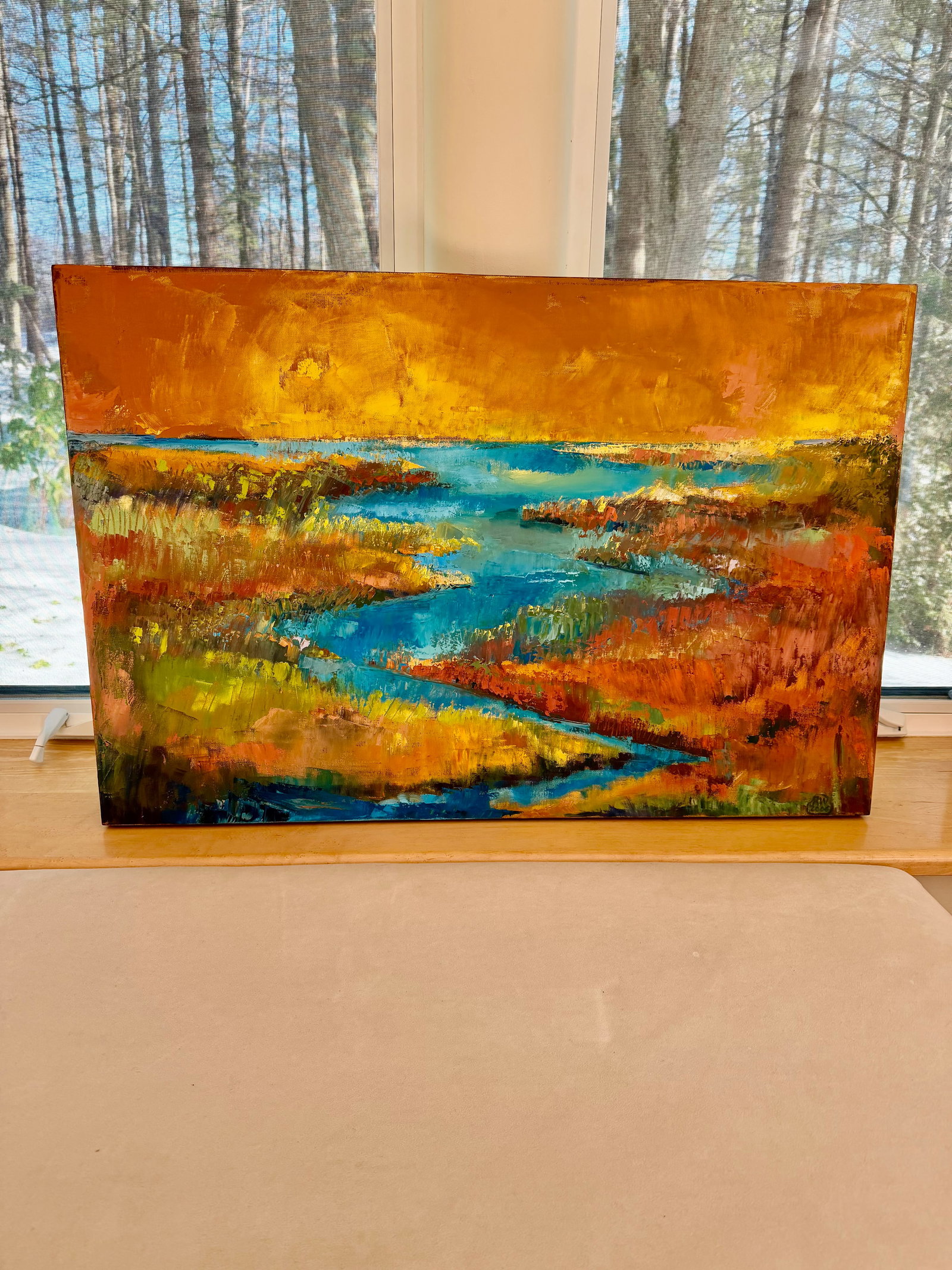 Contemporary "Scarborough Marsh" Painting - 5