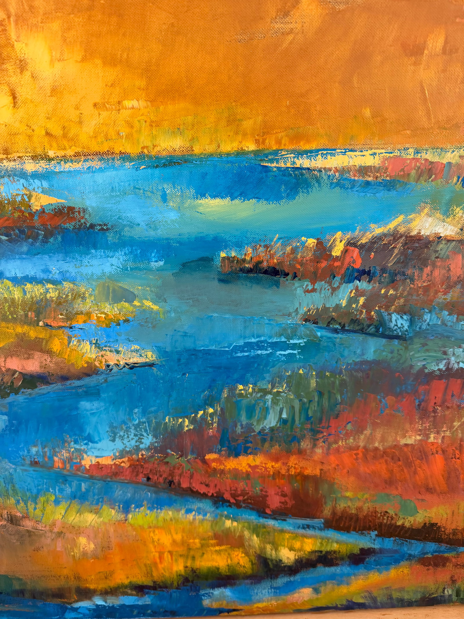 Contemporary "Scarborough Marsh" Painting - 6