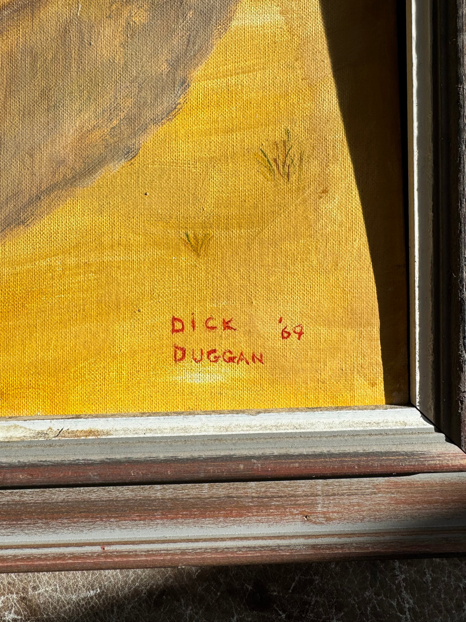 1969 Dick Duggan California Plein Air Landscape Painting, Mid-Century Rustic Modern - 2