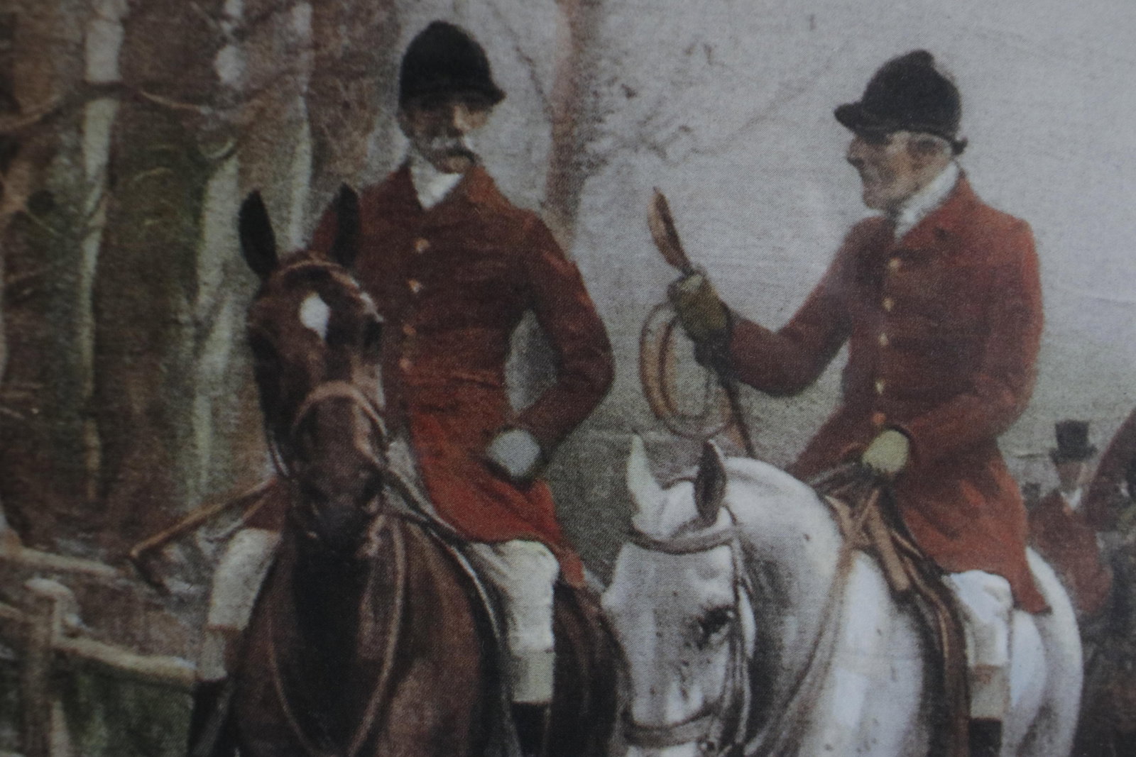 Vintage Lithograph of a British Fox Hunting Scene "The Pink of Condition" by George Wright - 15