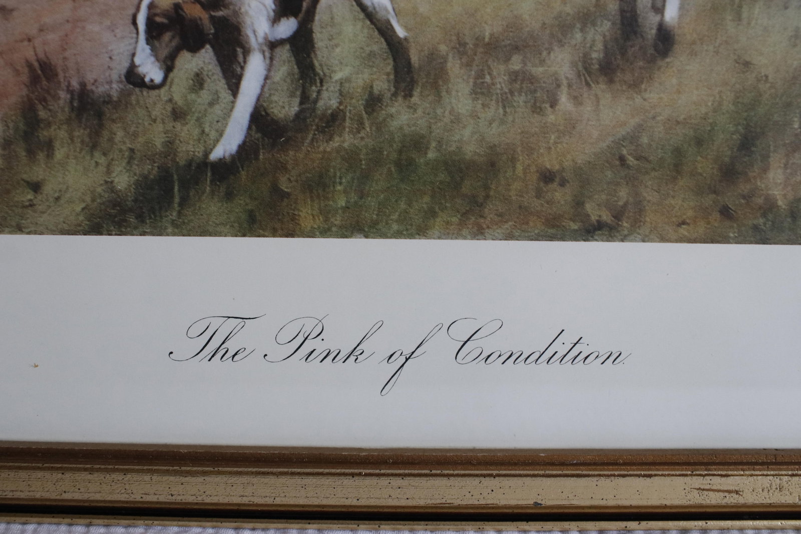 Vintage Lithograph of a British Fox Hunting Scene "The Pink of Condition" by George Wright - 3