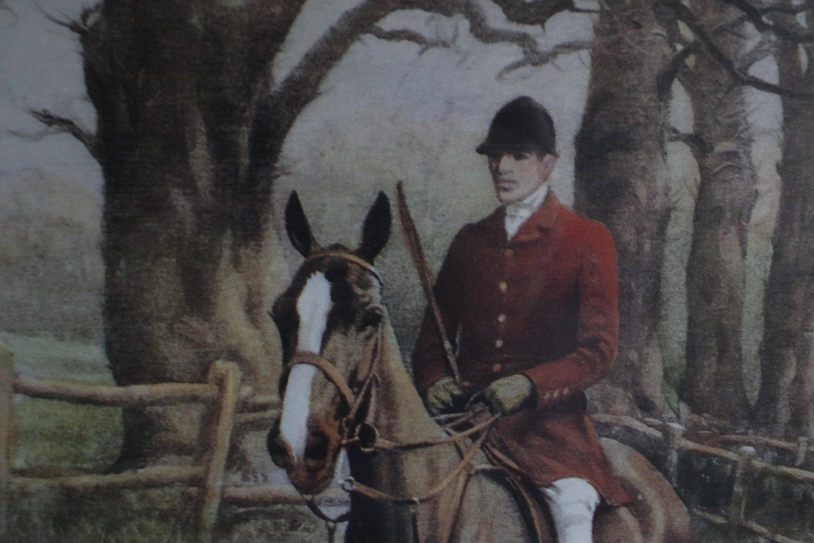 Vintage Lithograph of a British Fox Hunting Scene "The Pink of Condition" by George Wright - 8