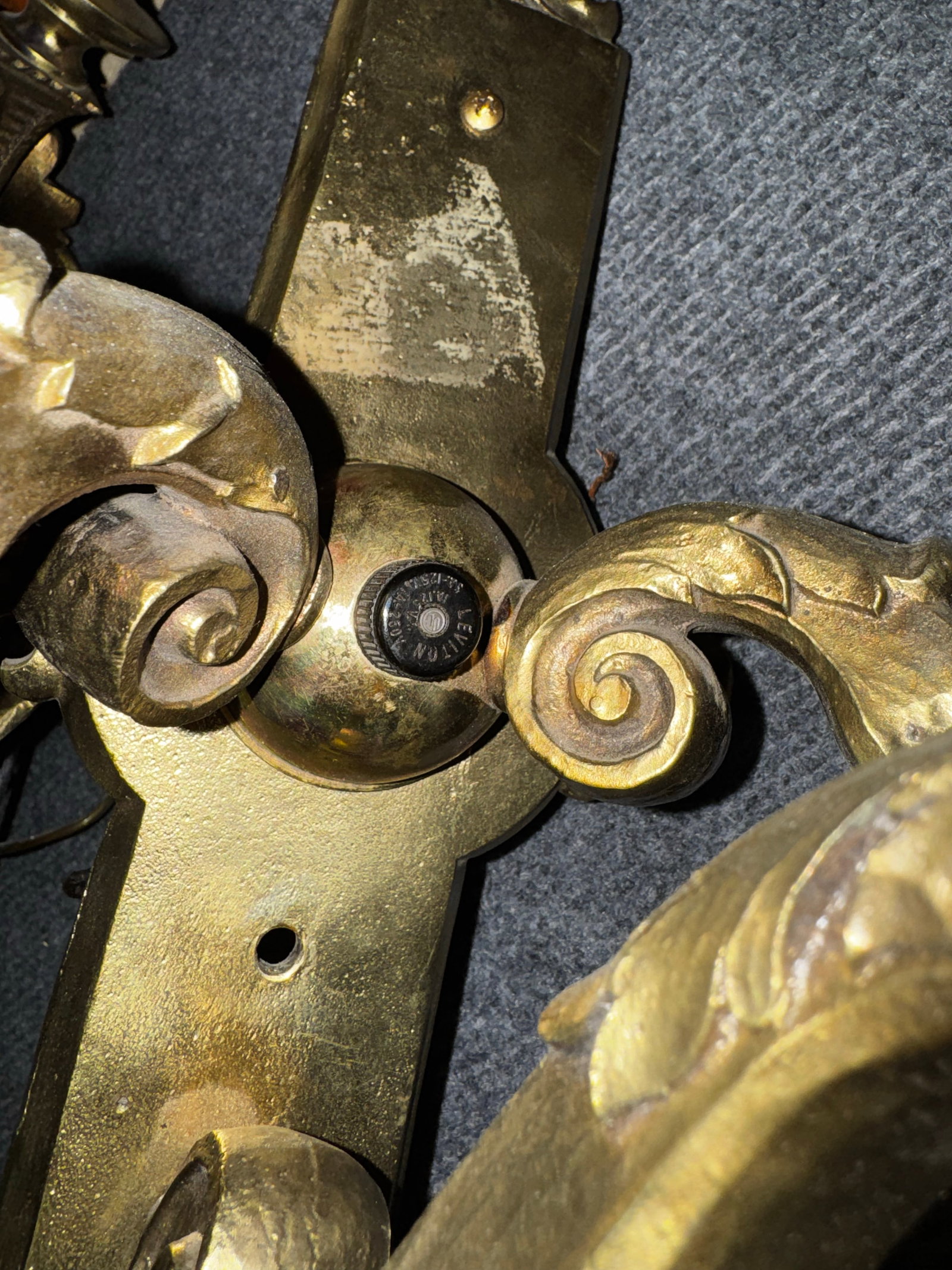Antique French Baroque Revival Gilt Figural Wall Sconces, Pair, C. 1900 - 4