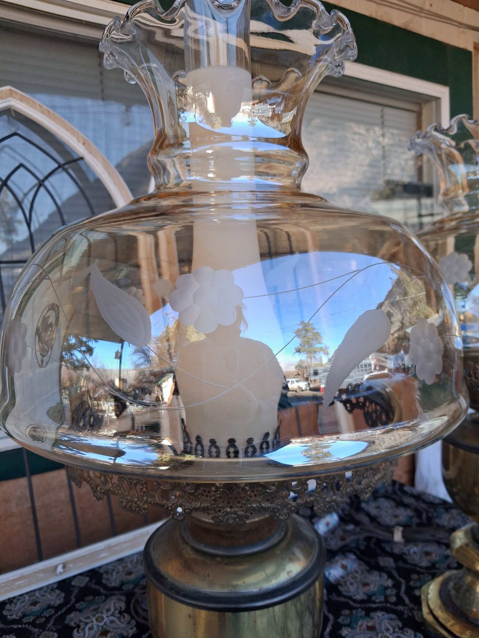 1900 Victorian Banquet Lamps. Matching - a Pair - 5