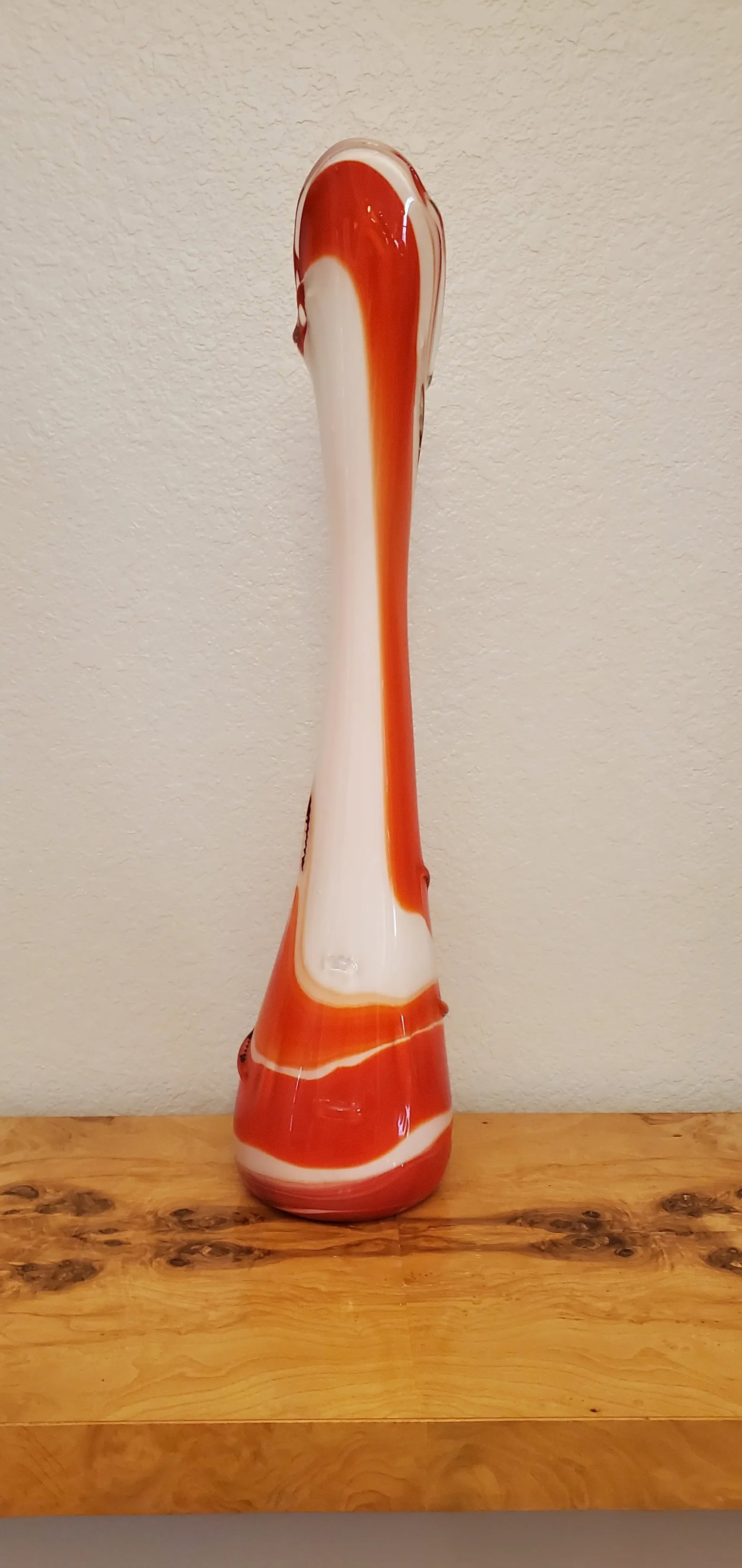 Mid 20th Century "Creamsicle" Blown Glass Swung Vase - 2