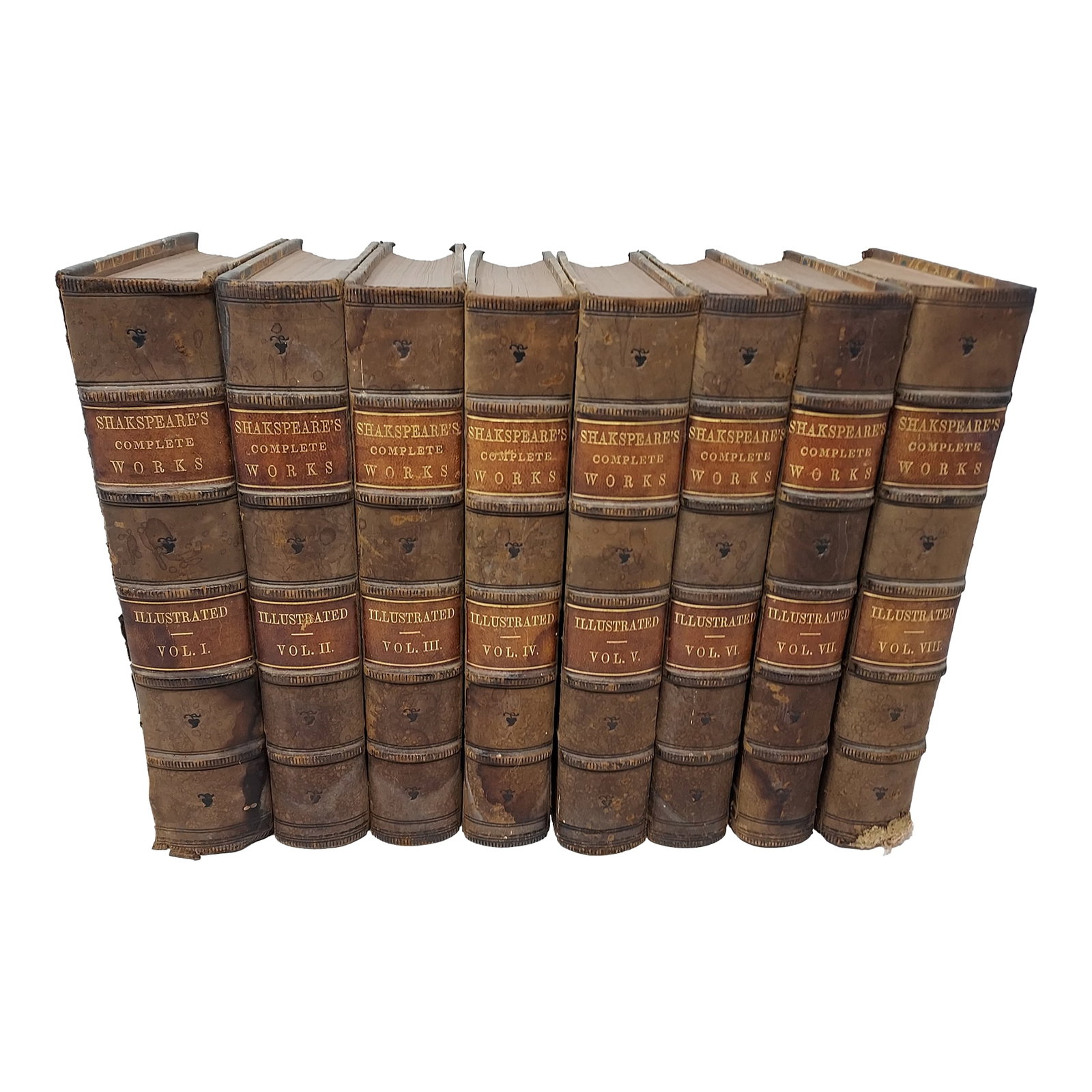 Shakespeare Complete Works Eight Volumes Published Boston Phillips Sampson & Co. 1850 (1 of 12)