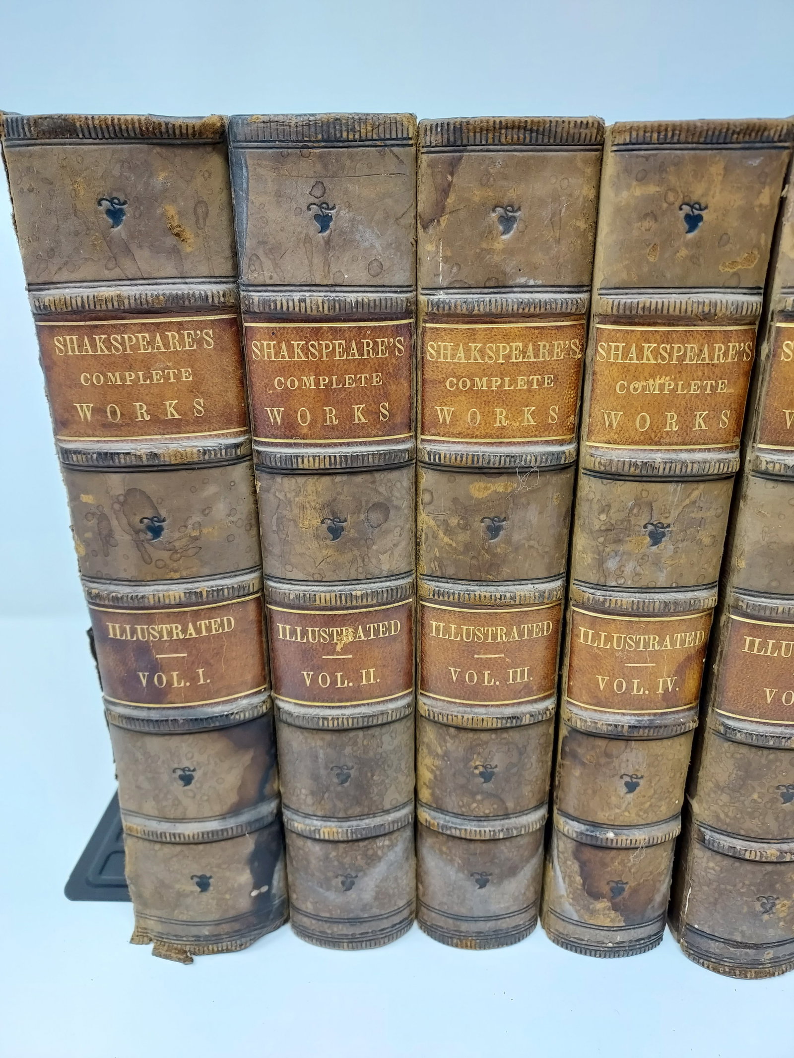 Shakespeare Complete Works Eight Volumes Published Boston Phillips Sampson & Co. 1850 - 2
