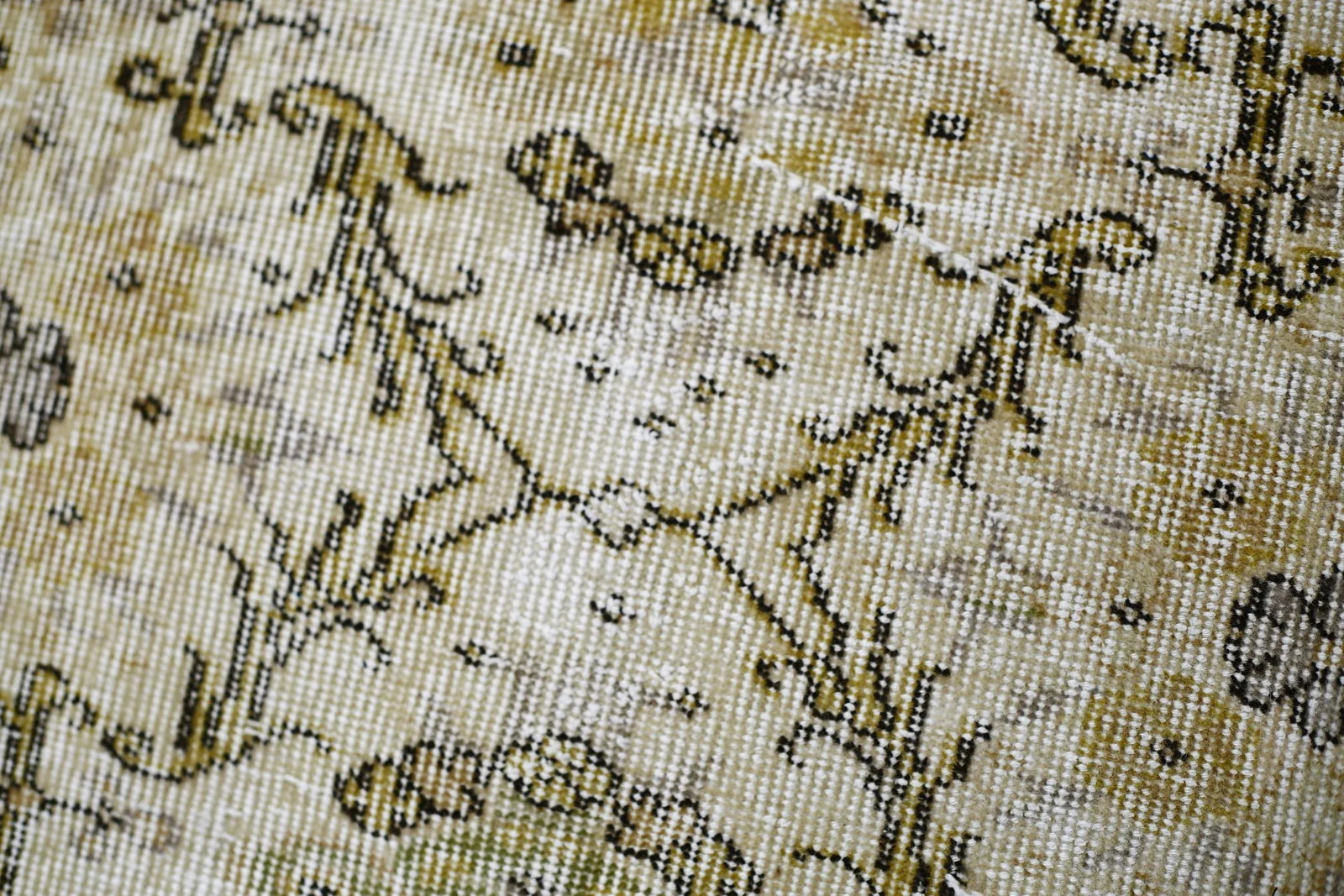 1960s Traditional Beige Hand Knotted Vintage Anatolian Runner Rug - 11