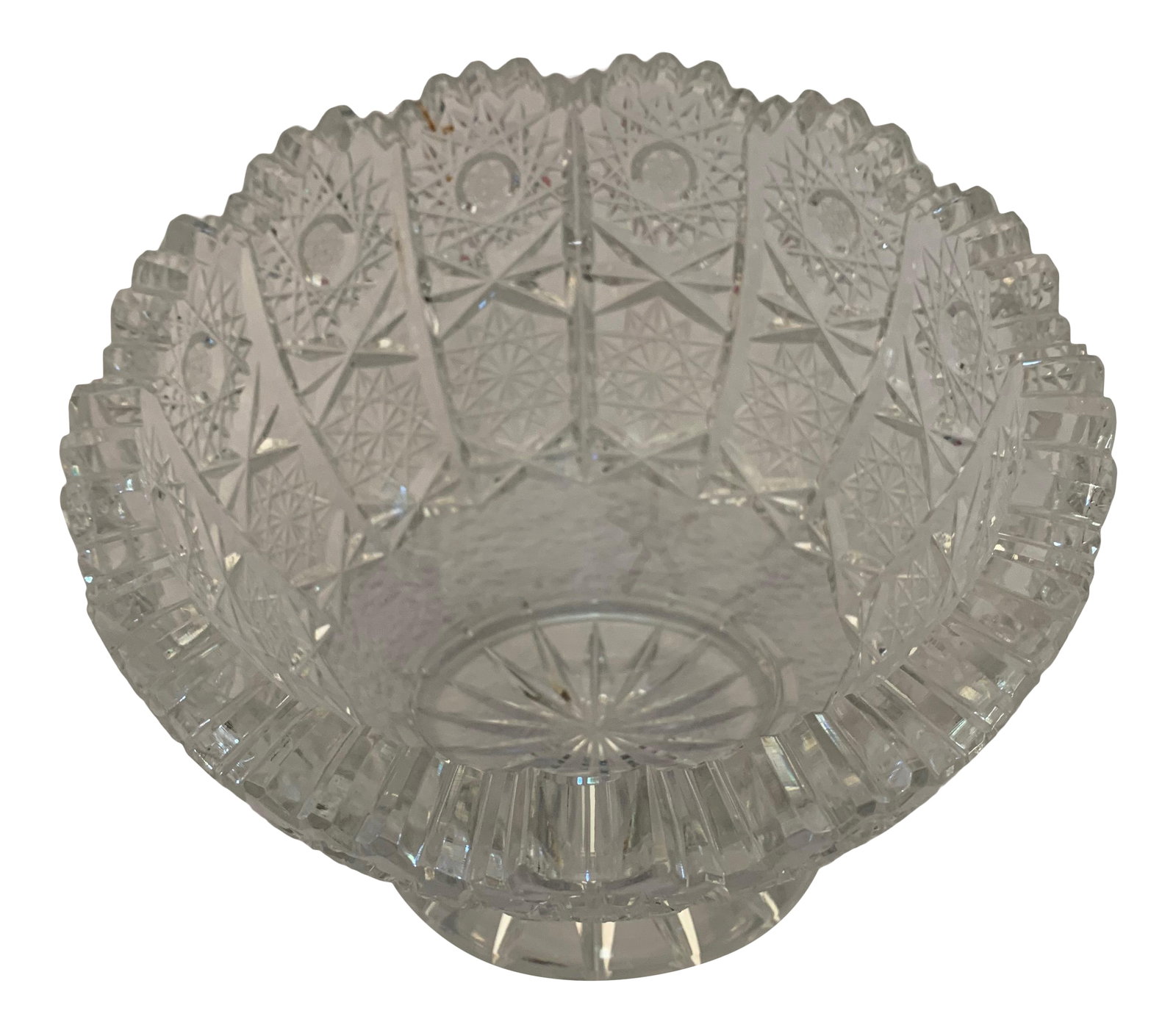 Vintage Mid 20th Century American Cut Glass Small Bowl (1 of 5)