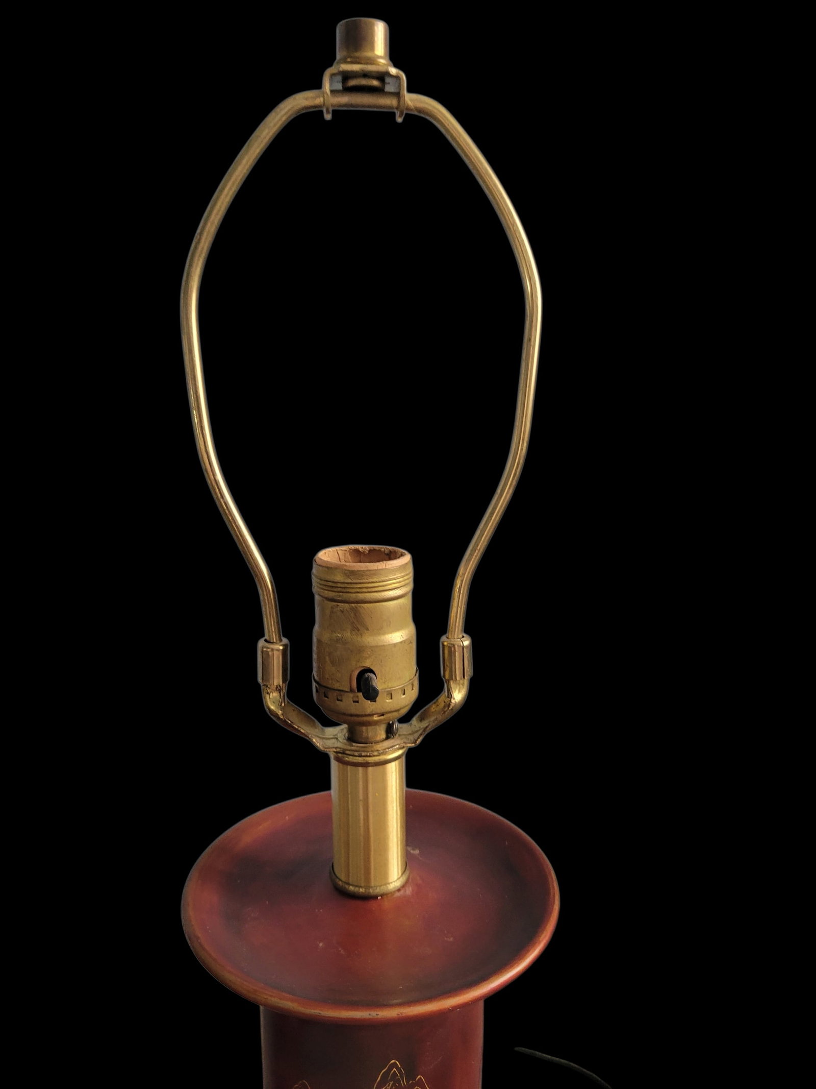 Mid 20th Century Occupied Japan Pair of Maruni Patented Lacquerware Lamps - 6